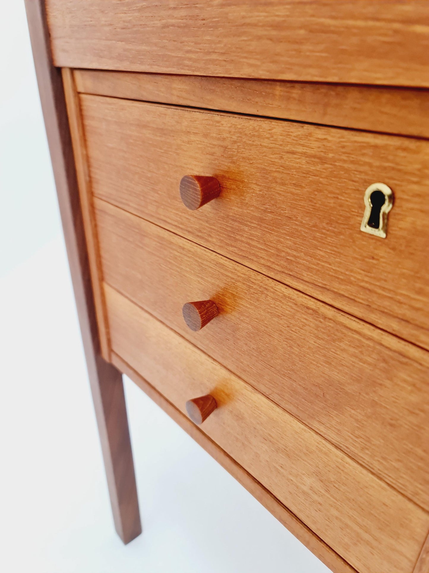 Midcentury Danish Teak Desk by Domino mobler, 1960s