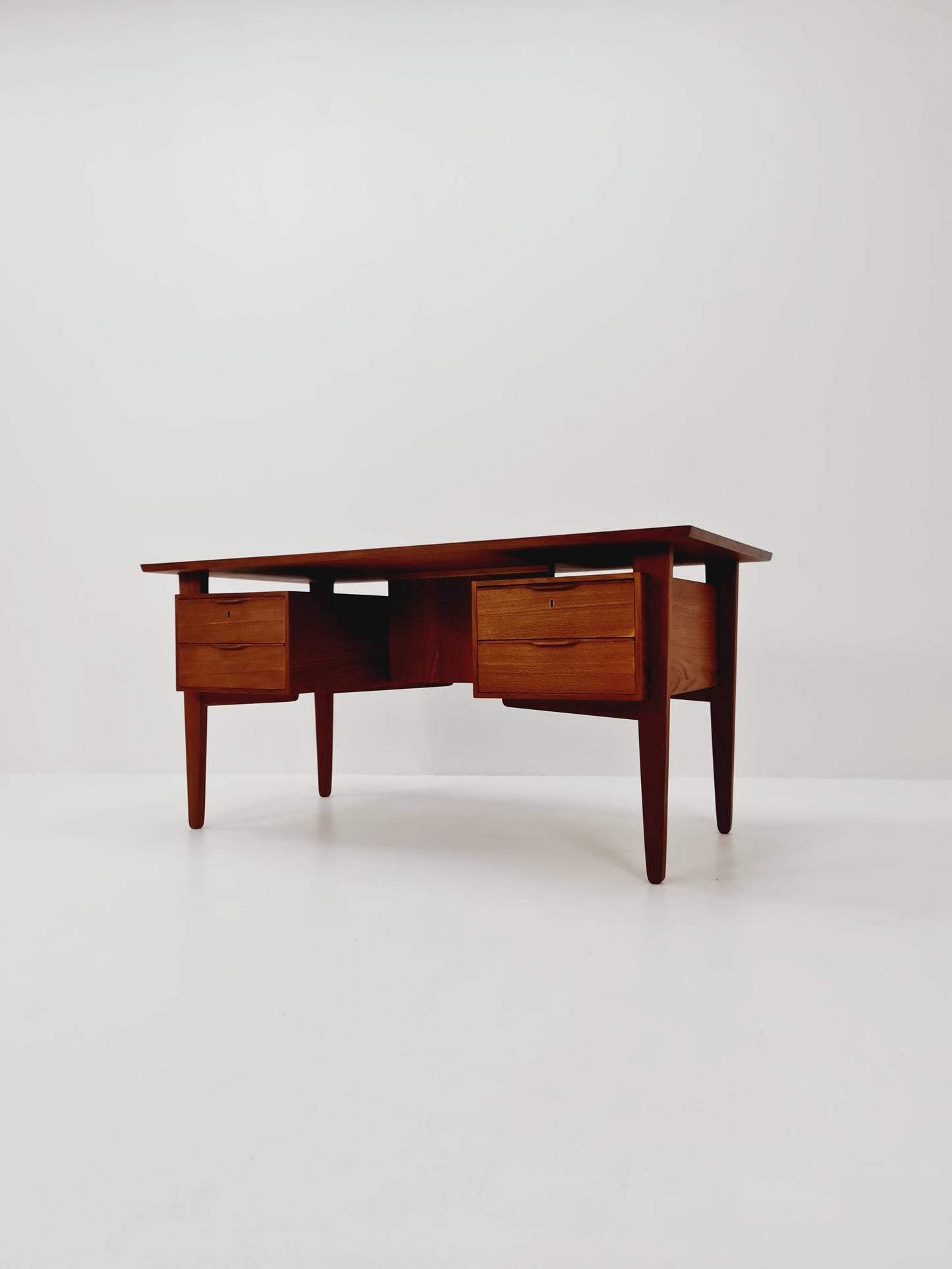 Danish teak desk by Henning Jorgensen for Fredericia Denmark, 1960s