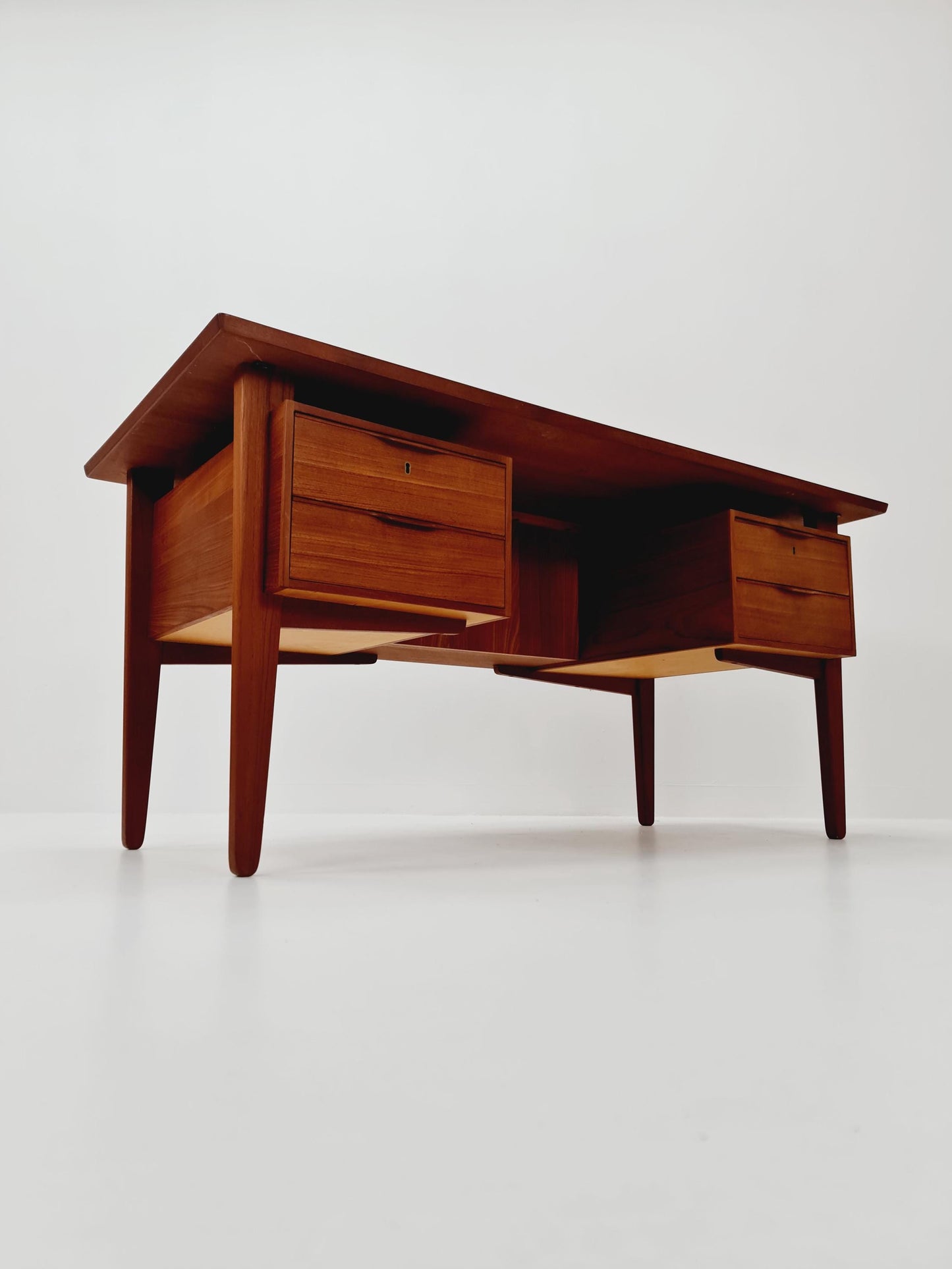 Danish teak desk by Henning Jorgensen for Fredericia Denmark, 1960s