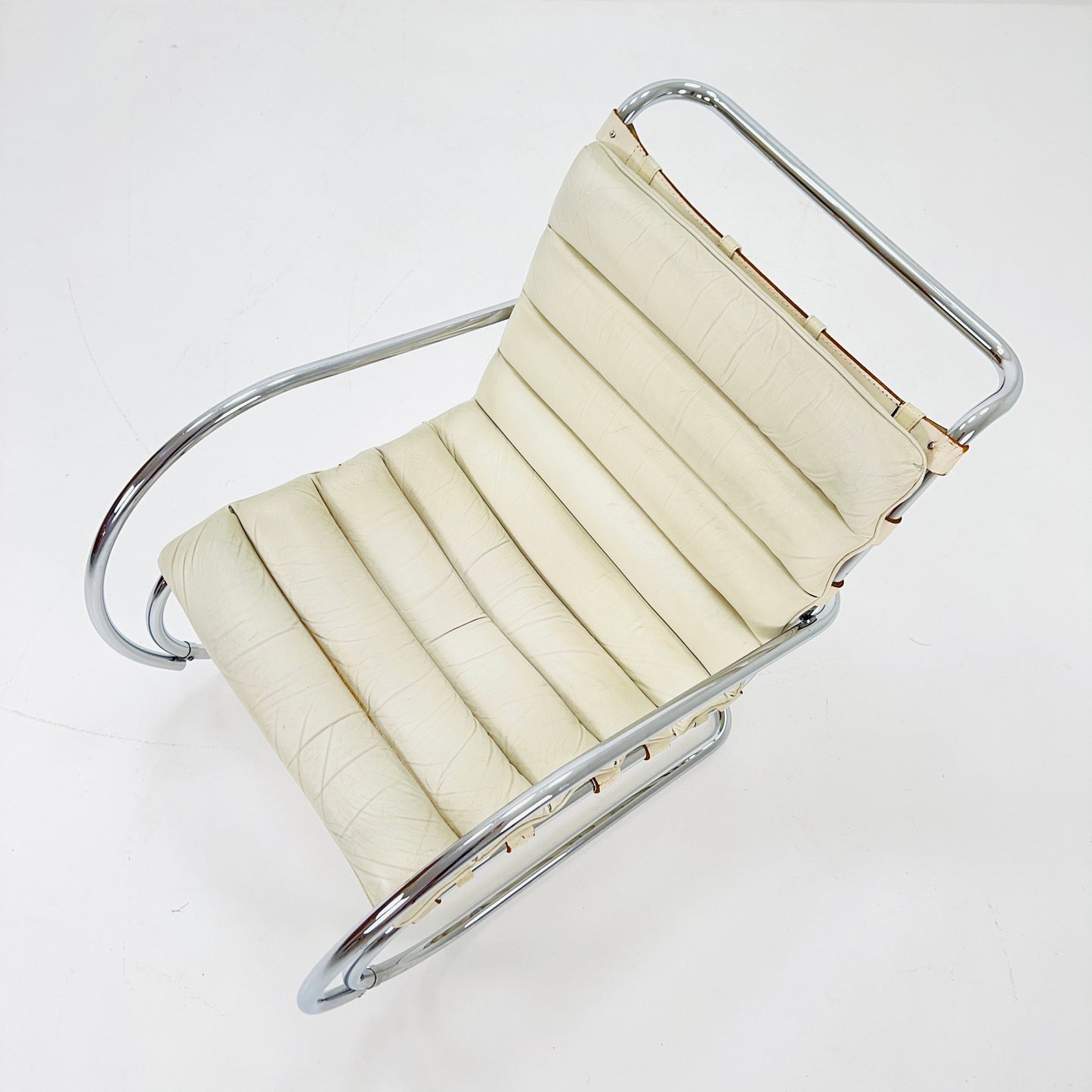 Mr Lounge Tublar chair by Ludwig Mies Van Der Rohe ,Bauhaus 1980s