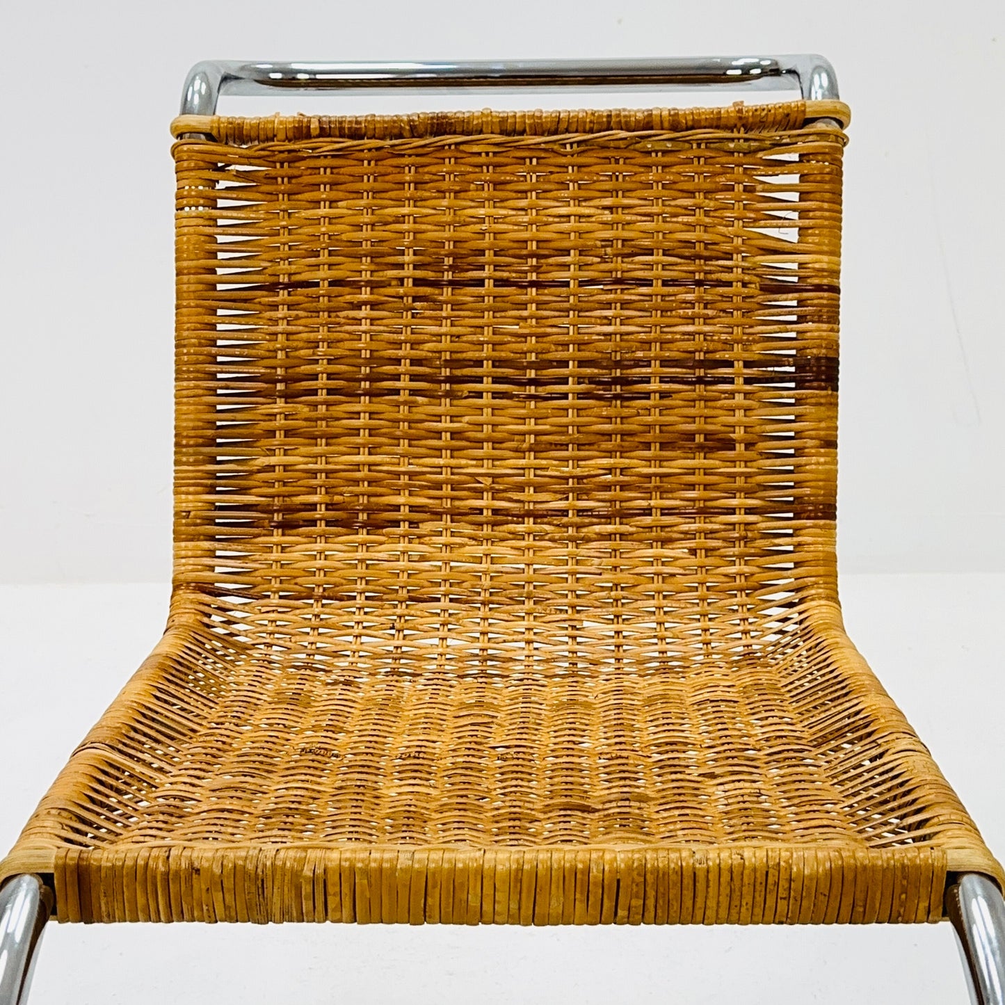 Mid century Bauhaus B42/MR10 Rattan Easy chair by Mies Van Der Rohe for Tecta, 1980
