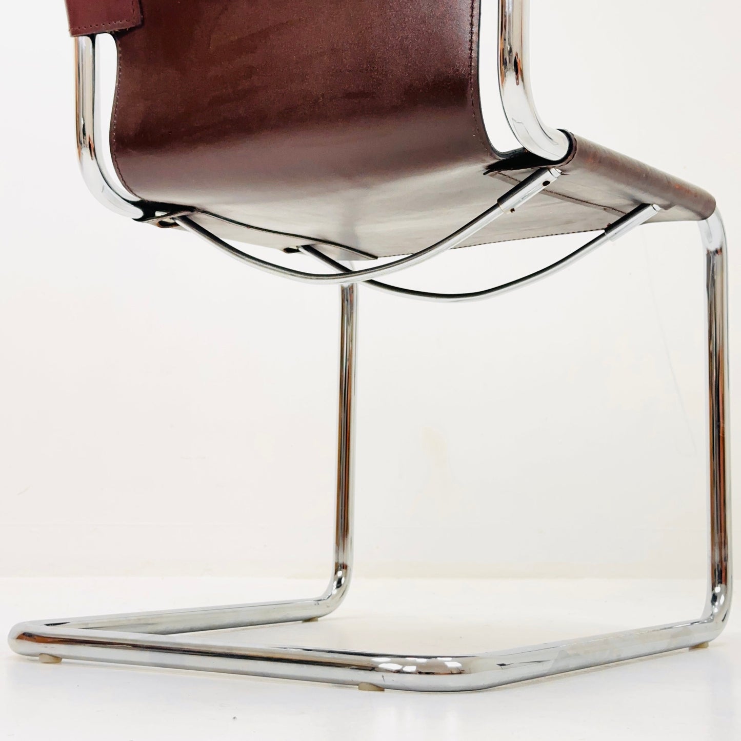1 of 7 Mid-Century Vintage S33 Chair by Mart Stam & Marcel Breuer for Matteo Grassi 1980s Italy