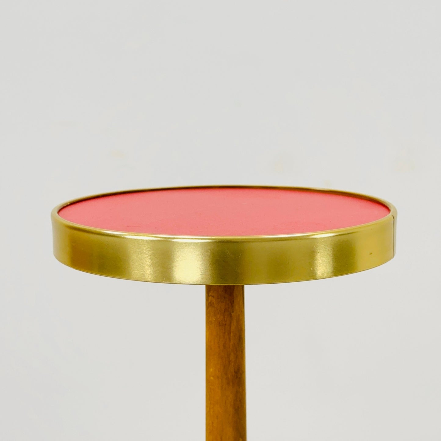 1950s German Plant Stand, Colorful Vintage Mid-Century Minimalist Indoor Plant Stand Side Table Retro flower table