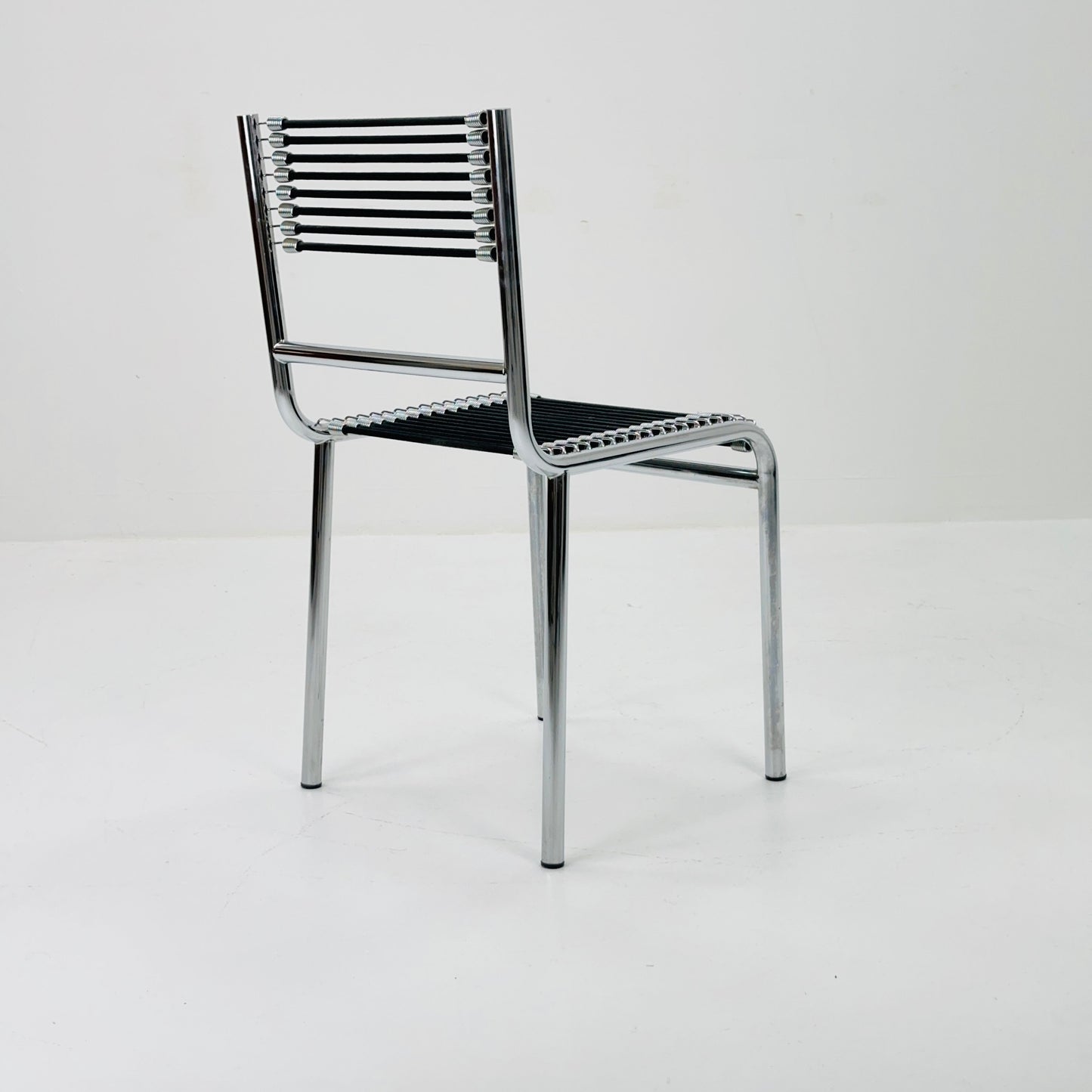 Mid century steel René Herbst 'Sandows' Side chair france 1970s