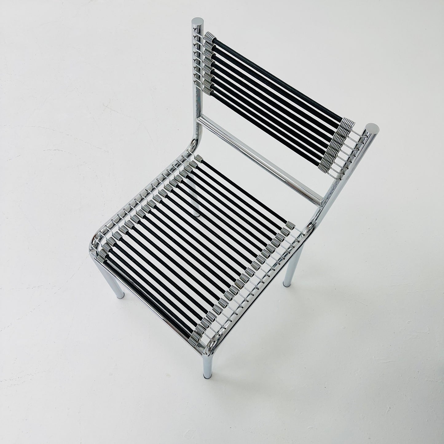 Mid century steel René Herbst 'Sandows' Side chair france 1970s