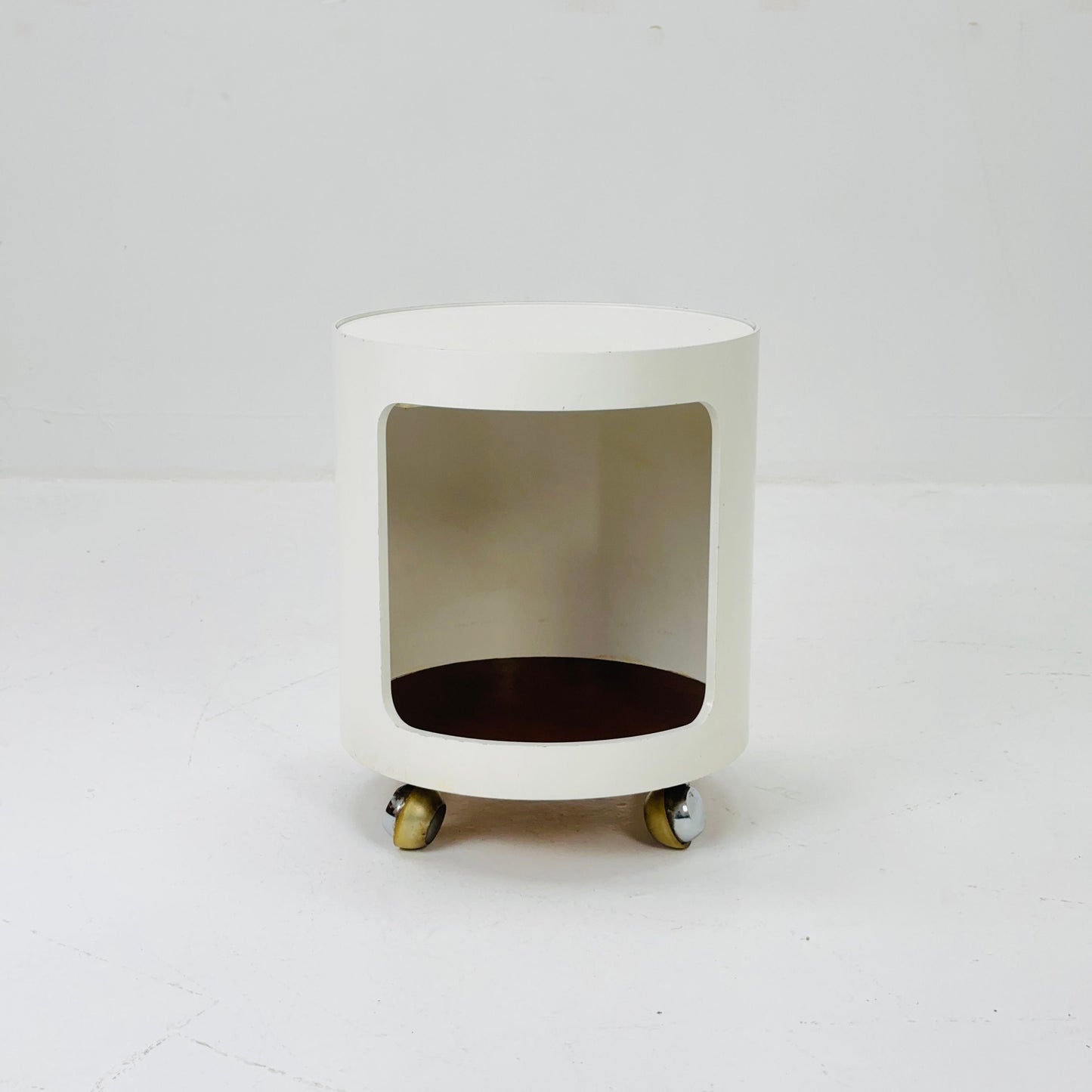 Space Age Side Table "Luna" with rolls Top by Opal, Germany 1970s