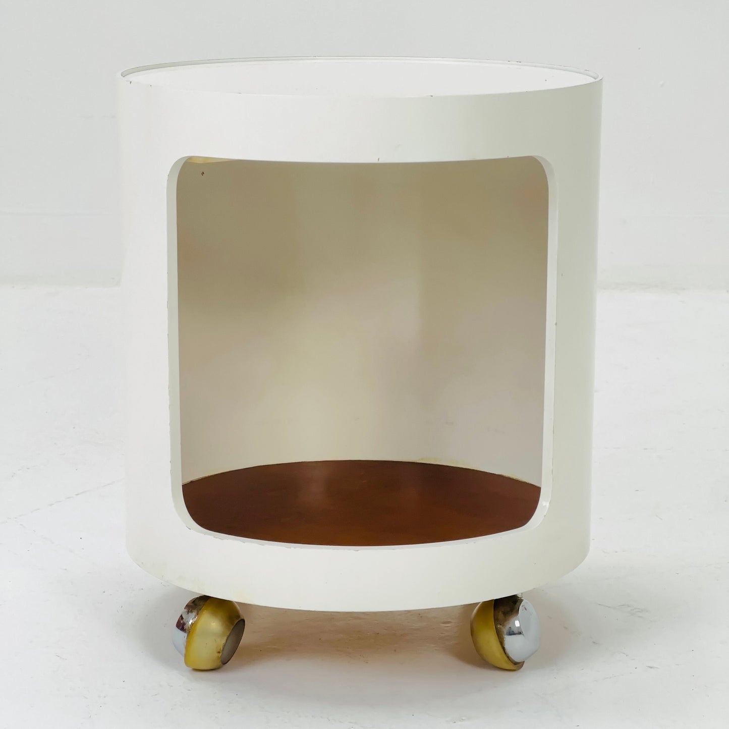 Space Age Side Table "Luna" with rolls Top by Opal, Germany 1970s