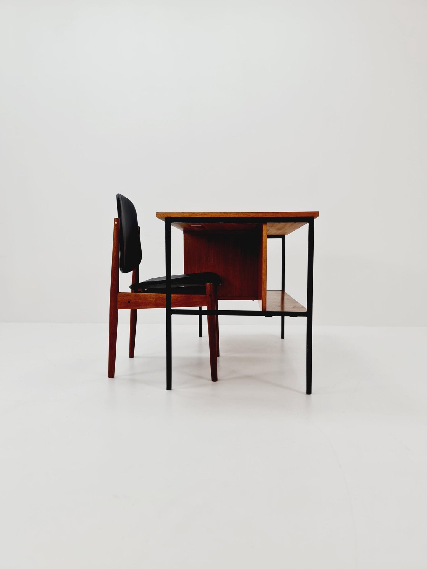 Mid century vintage desk German desk by Günther Renkel for Rego Möbel , 1950s