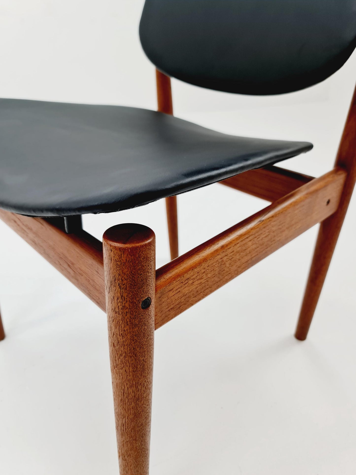 Danish teak and leather chair by Arne Vodder for France & Daverkosen, 1960s