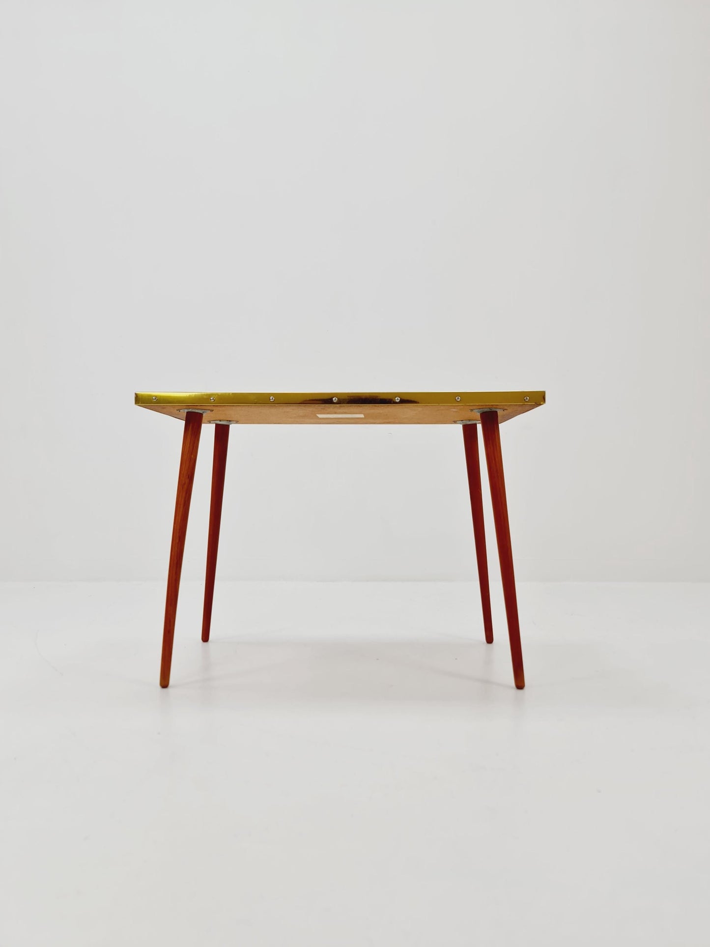 Rare mid century vintage coffetable witth glass top from the 60s By Veb Mihoma