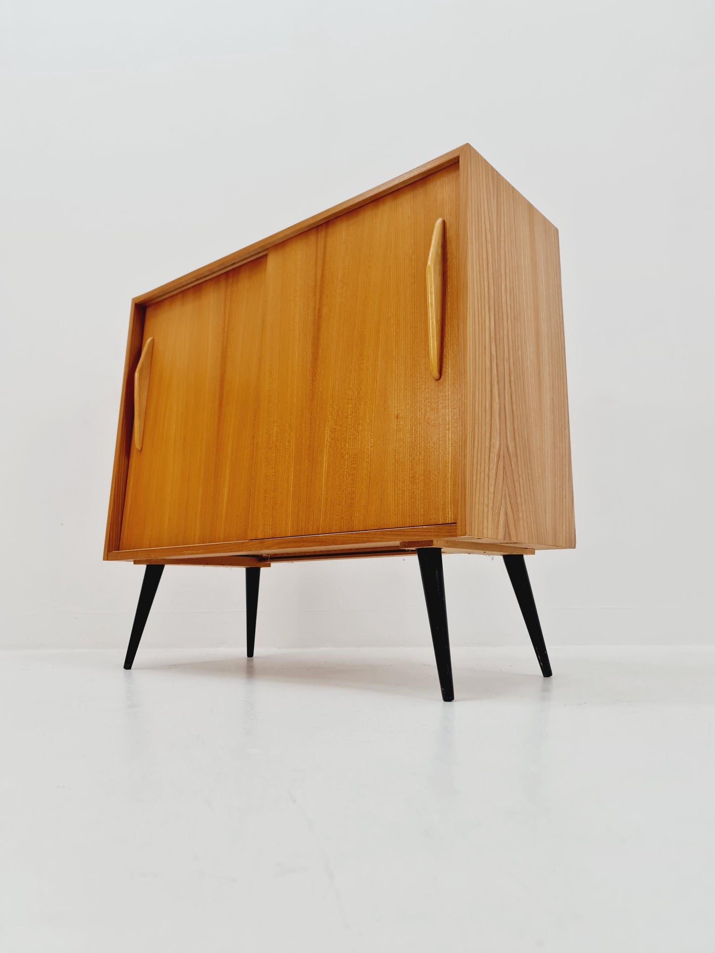Mid century German hallway Ash shoes cabinet By Verlaux 1960s