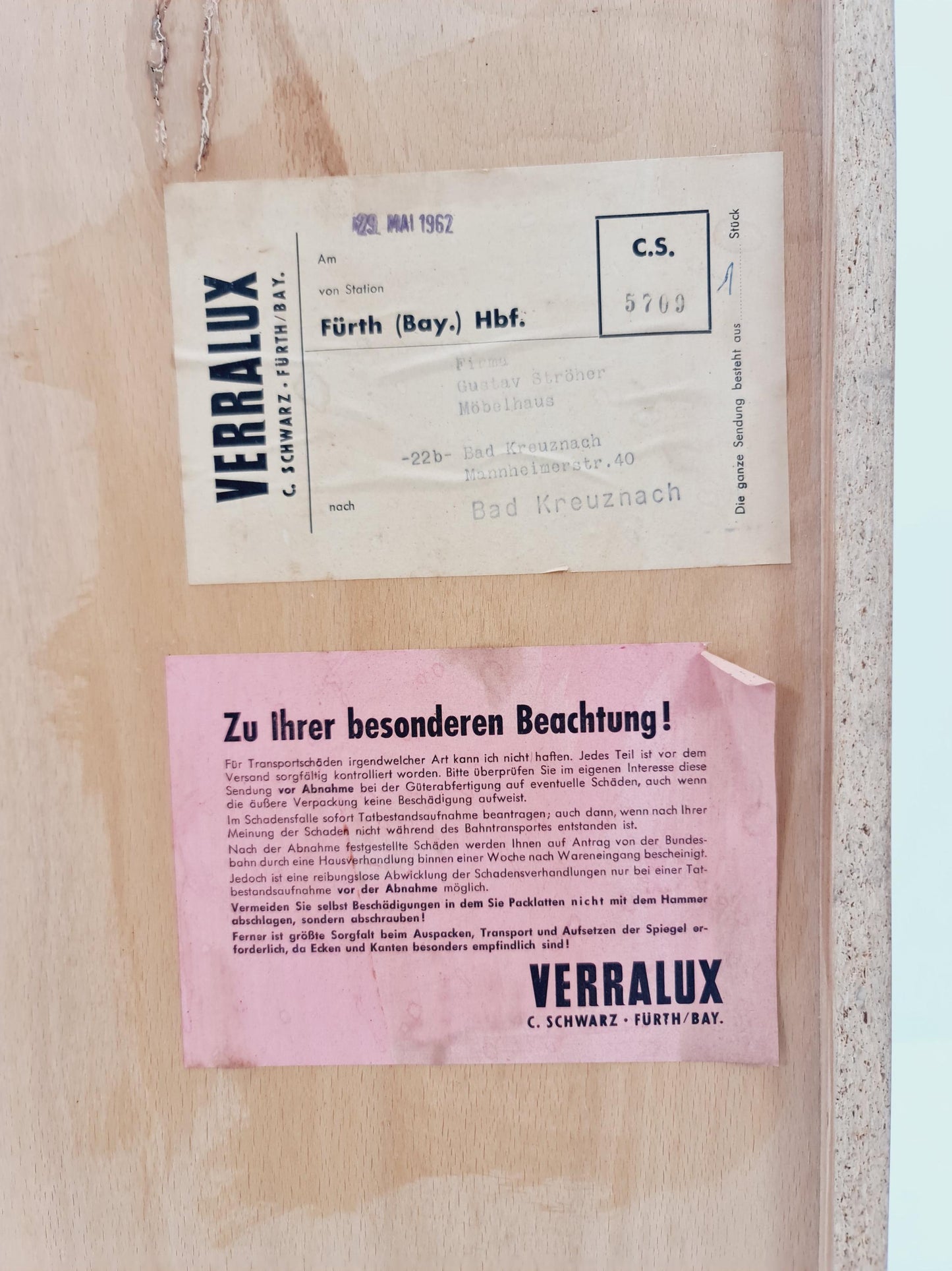 Mid century German hallway Ash shoes cabinet By Verlaux 1960s