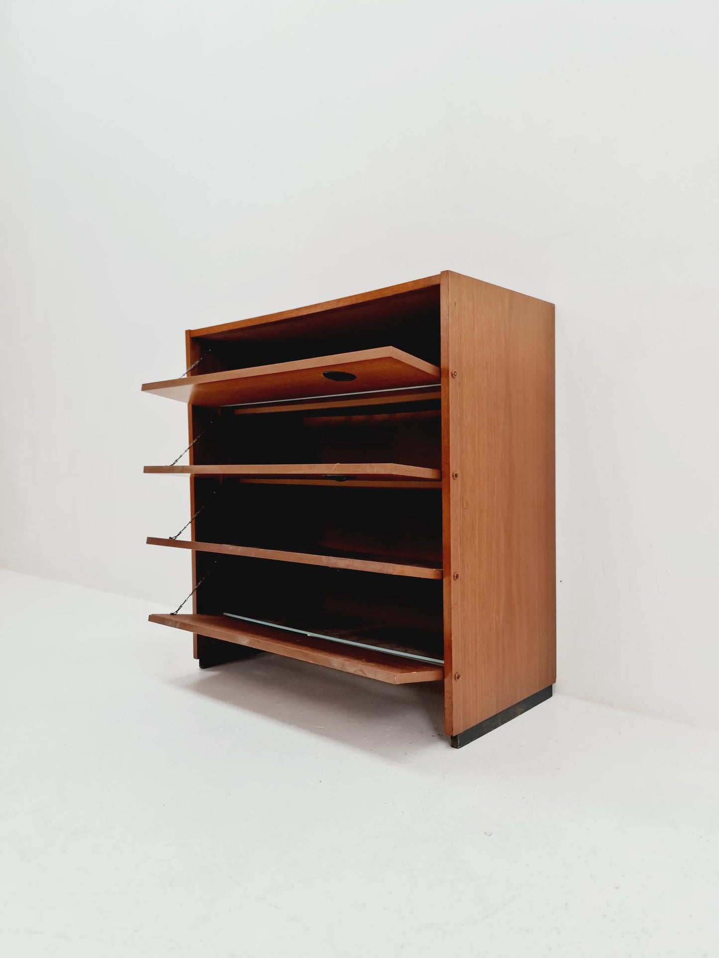 Mid century German hallway cabinet, shoes drawer / 4 drawers cabinet, 1960s