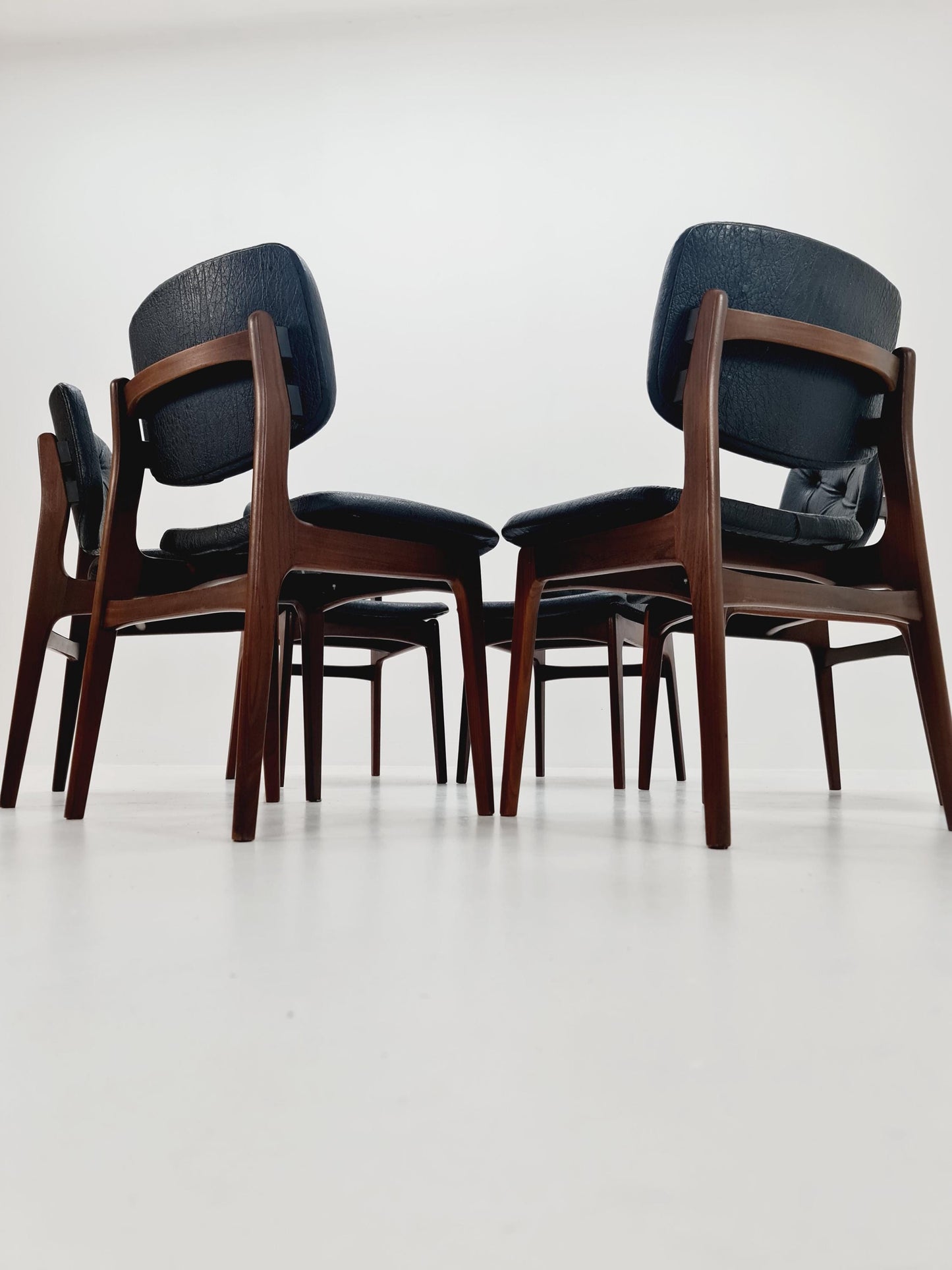 Danish teak dining chairs 1960s, set of 6