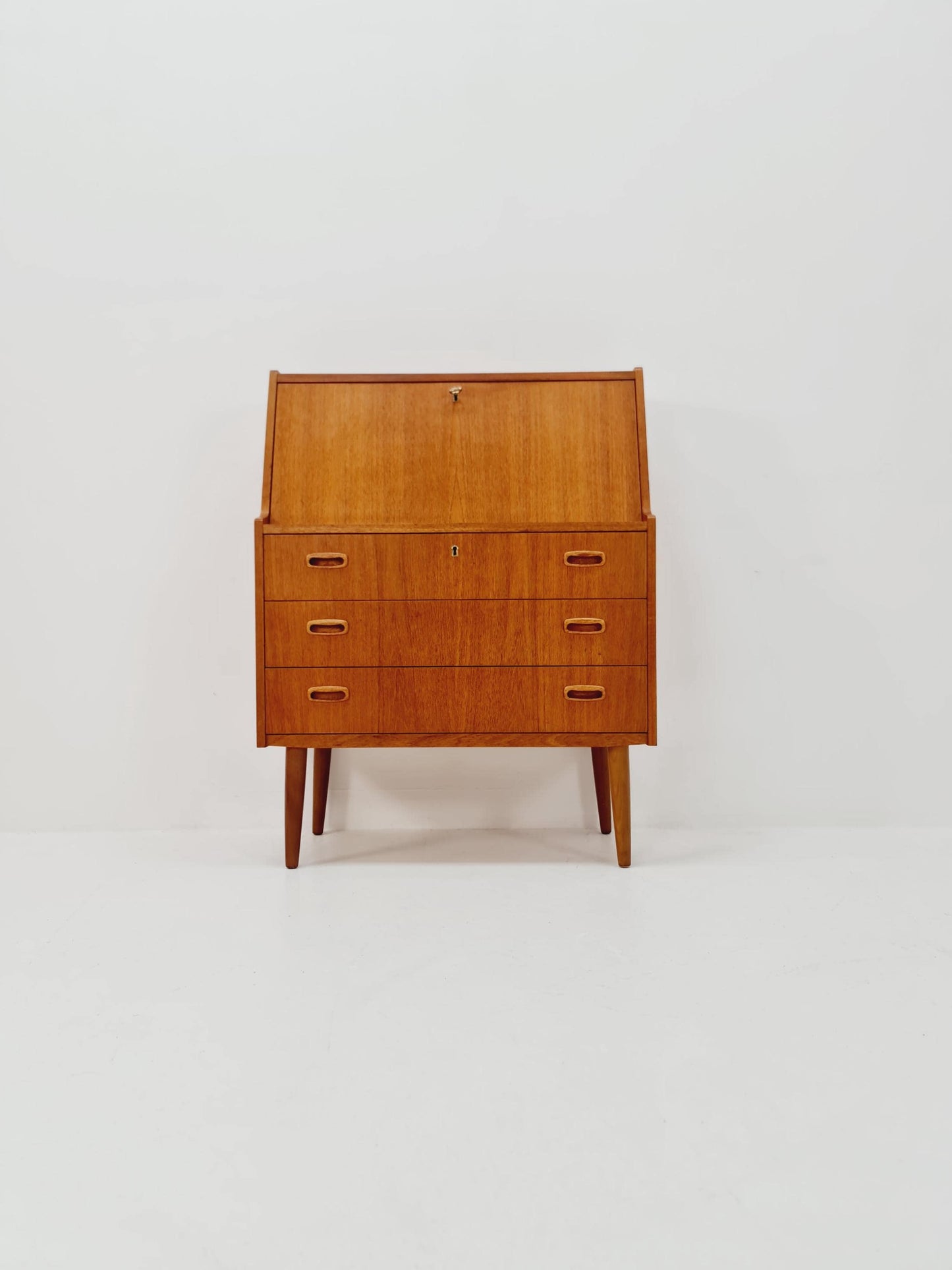 Midcentury Danish vintage teak secretary 1960s