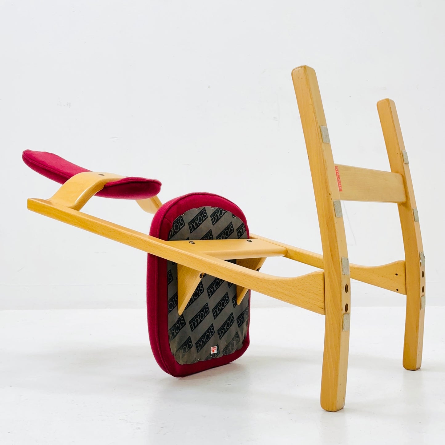 1970s Vintage Original Peter Opsvik for Stokke Teak Pendulum Balance Chair, 1980s ,Norway