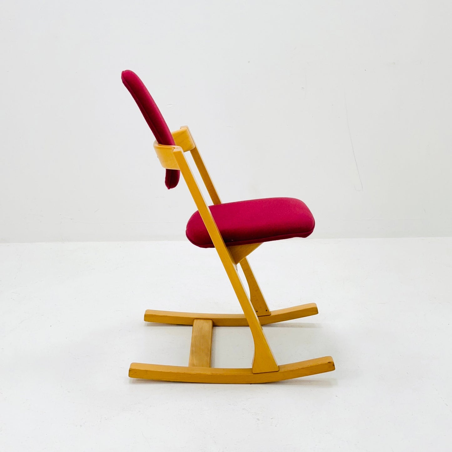 1970s Vintage Original Peter Opsvik for Stokke Teak Pendulum Balance Chair, 1980s ,Norway