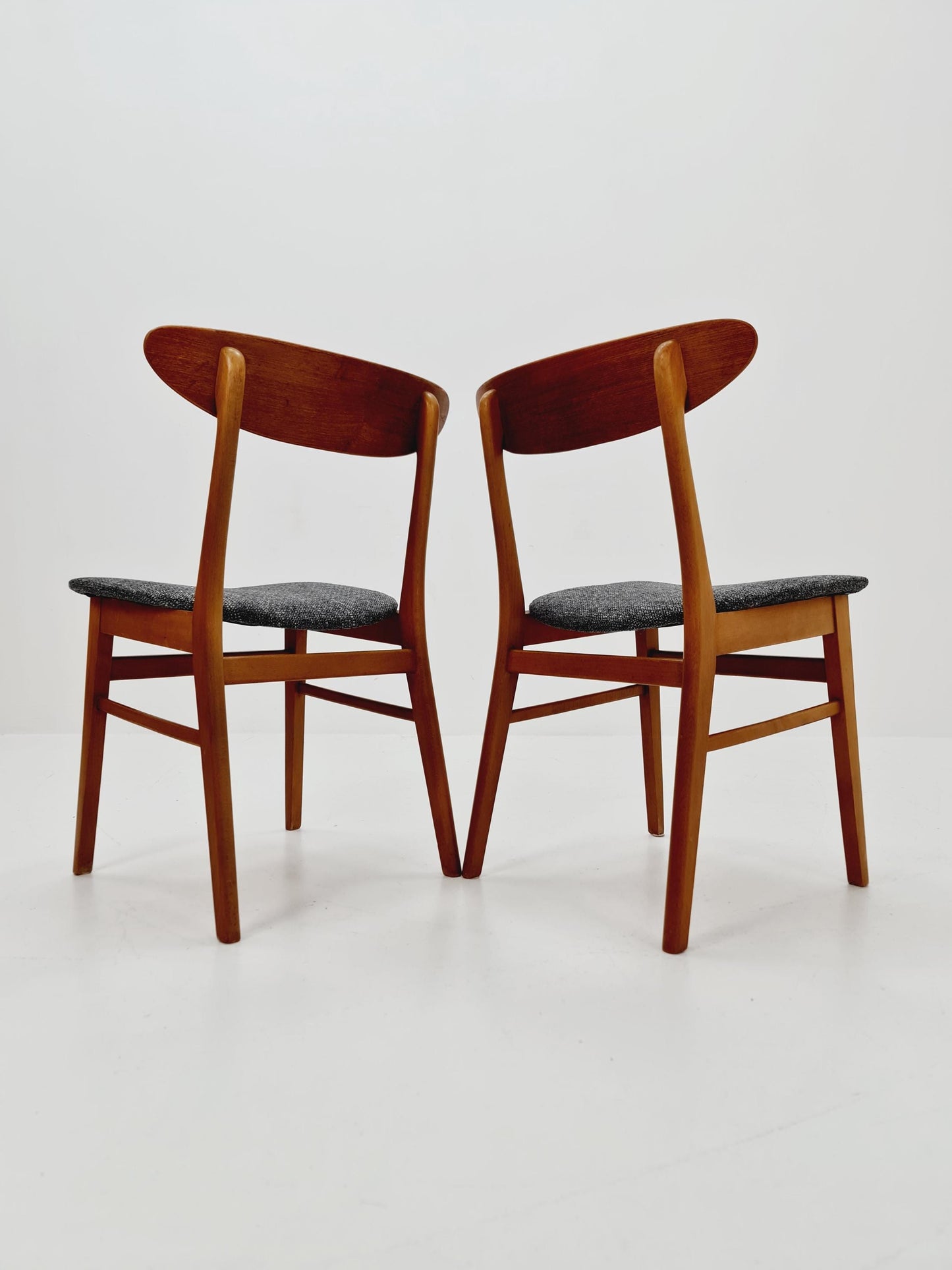 Danish teak dining chairs , 1960s, set of 2