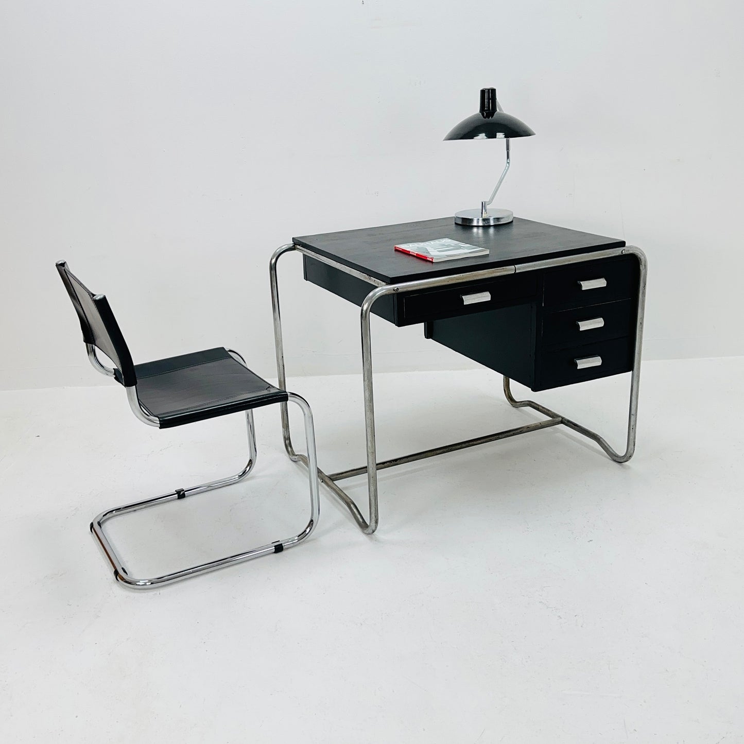 Mid century Bauhaus Tublar desk for mart stam & Marcel Brauer by Thonet 1930s
