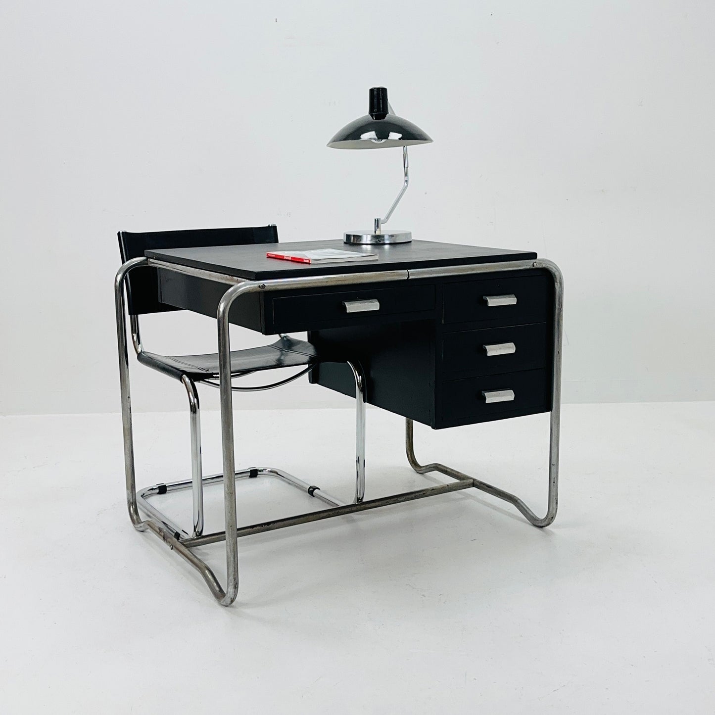 Mid century Bauhaus Tublar desk for mart stam & Marcel Brauer by Thonet 1930s