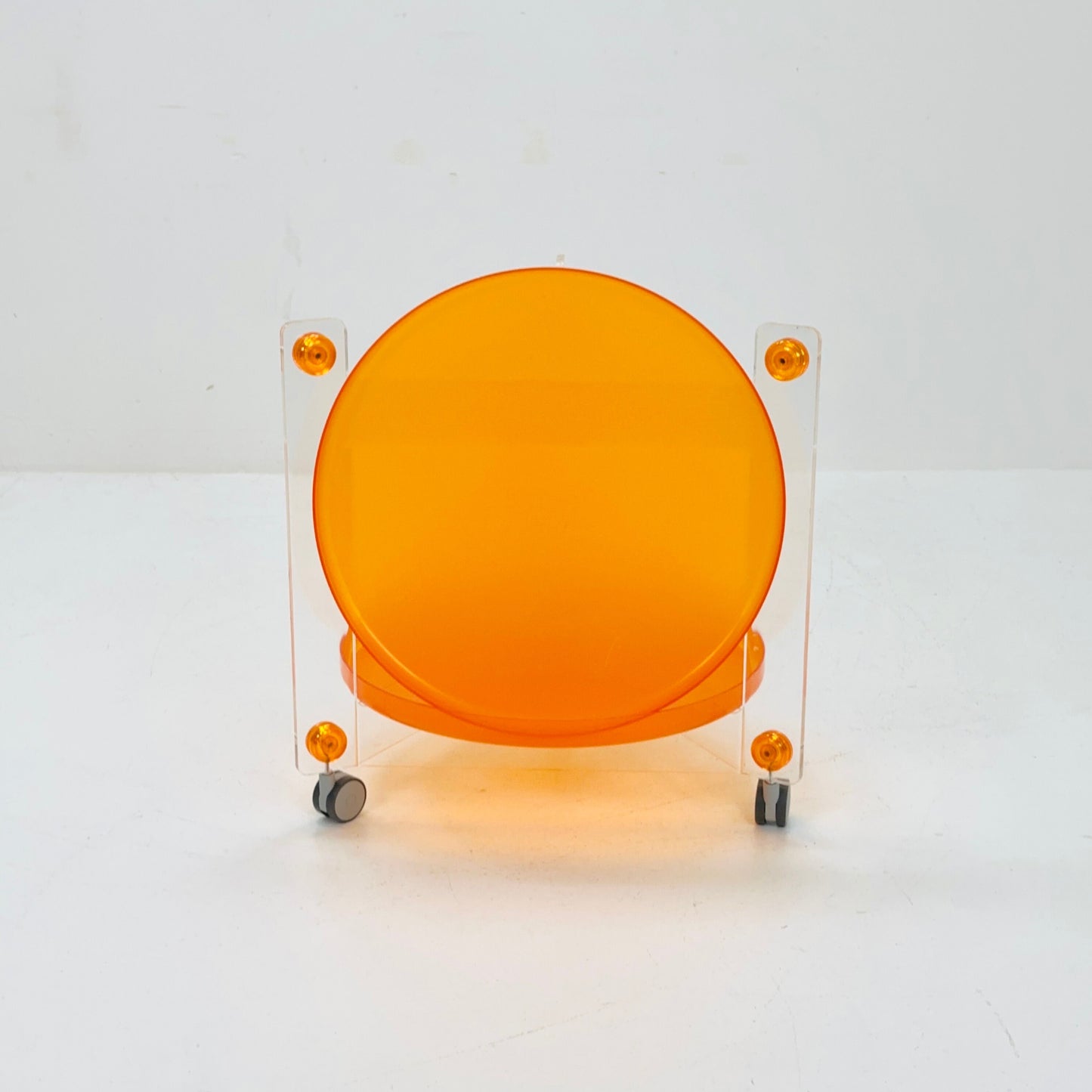 Space Age plastic bar cart by Luigi Massoni for Guzzini, Italy 1970s
