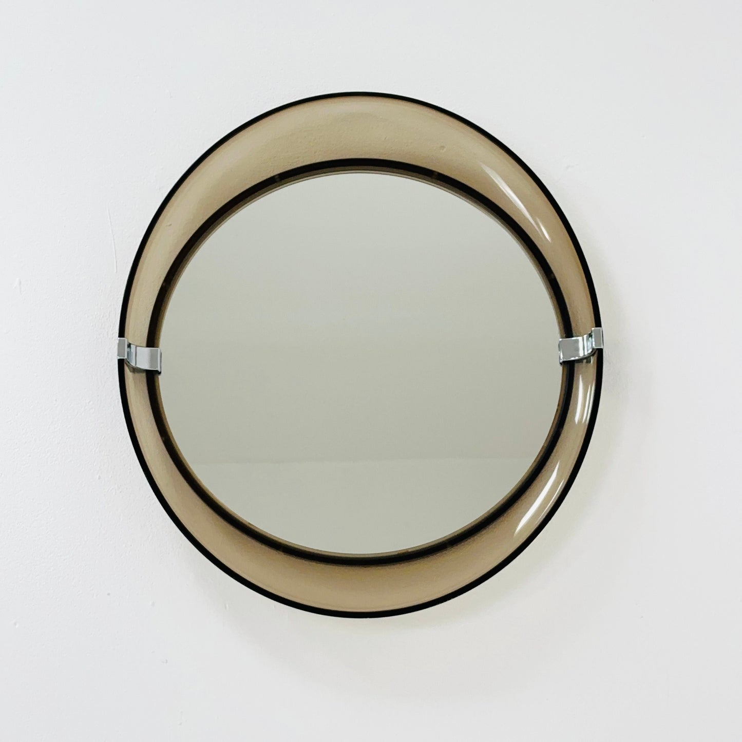 Space Age Vintage ALLIBERT Wall - Oval Mirror - France, 1970s.