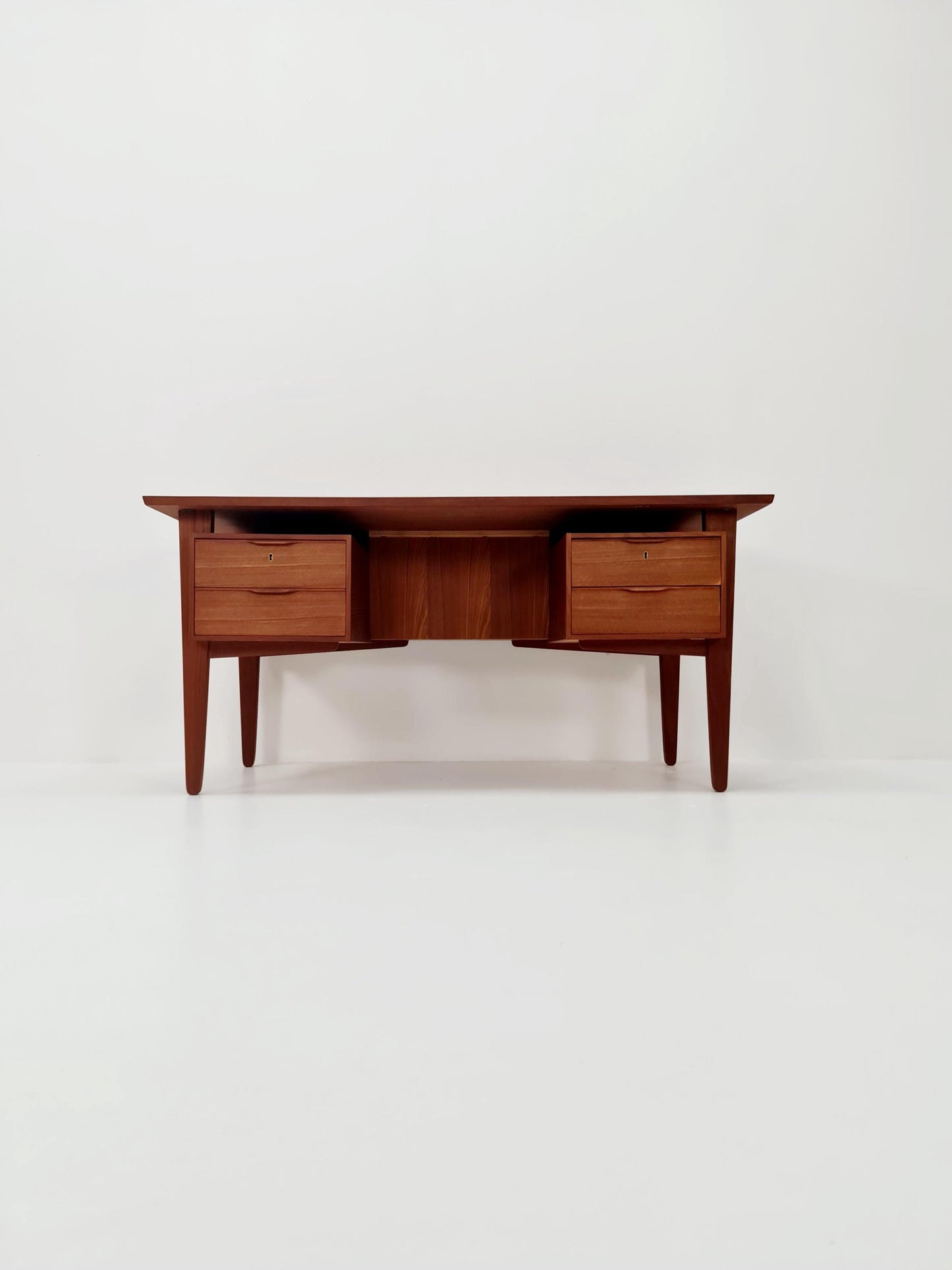 Danish teak desk by Henning Jorgensen for Fredericia Denmark, 1960s