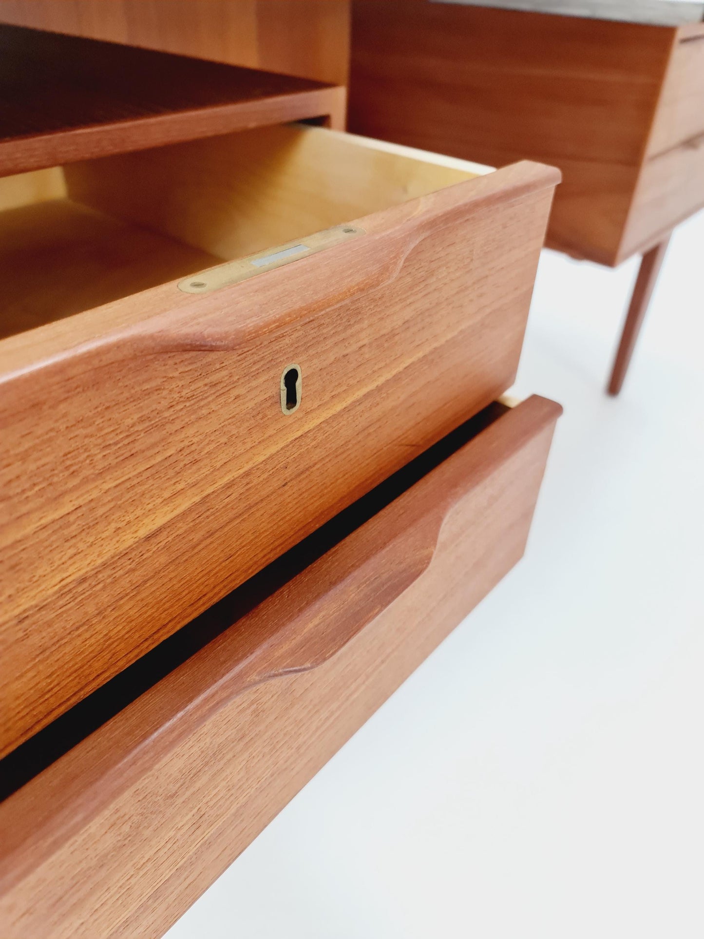 Danish teak desk by Henning Jorgensen for Fredericia Denmark, 1960s