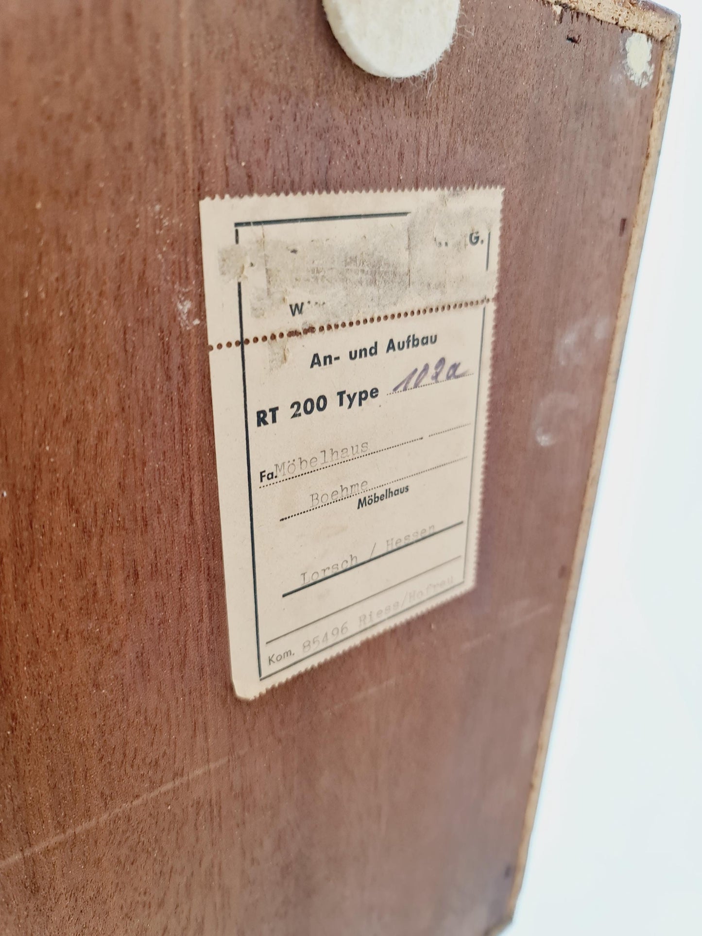 Mid Century Modern German teak record cabinet by Heinrich Riestenpatt For RT 200 ,1960