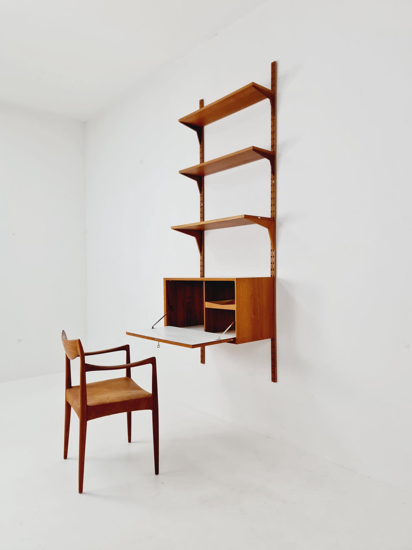 Mid century Single Danish Teak Wall Unit by Poul Cadovius for Cado, Denmark, 1960s