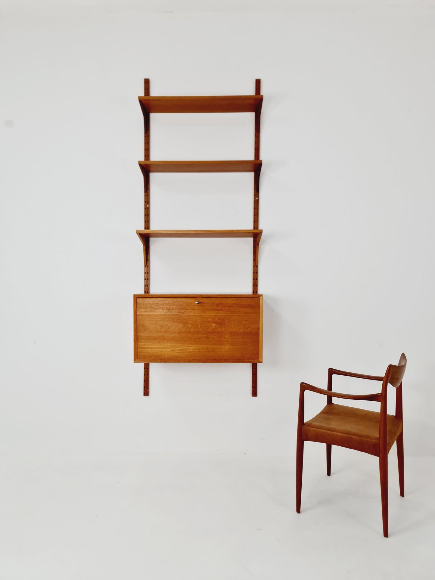 Mid century Single Danish Teak Wall Unit by Poul Cadovius for Cado, Denmark, 1960s