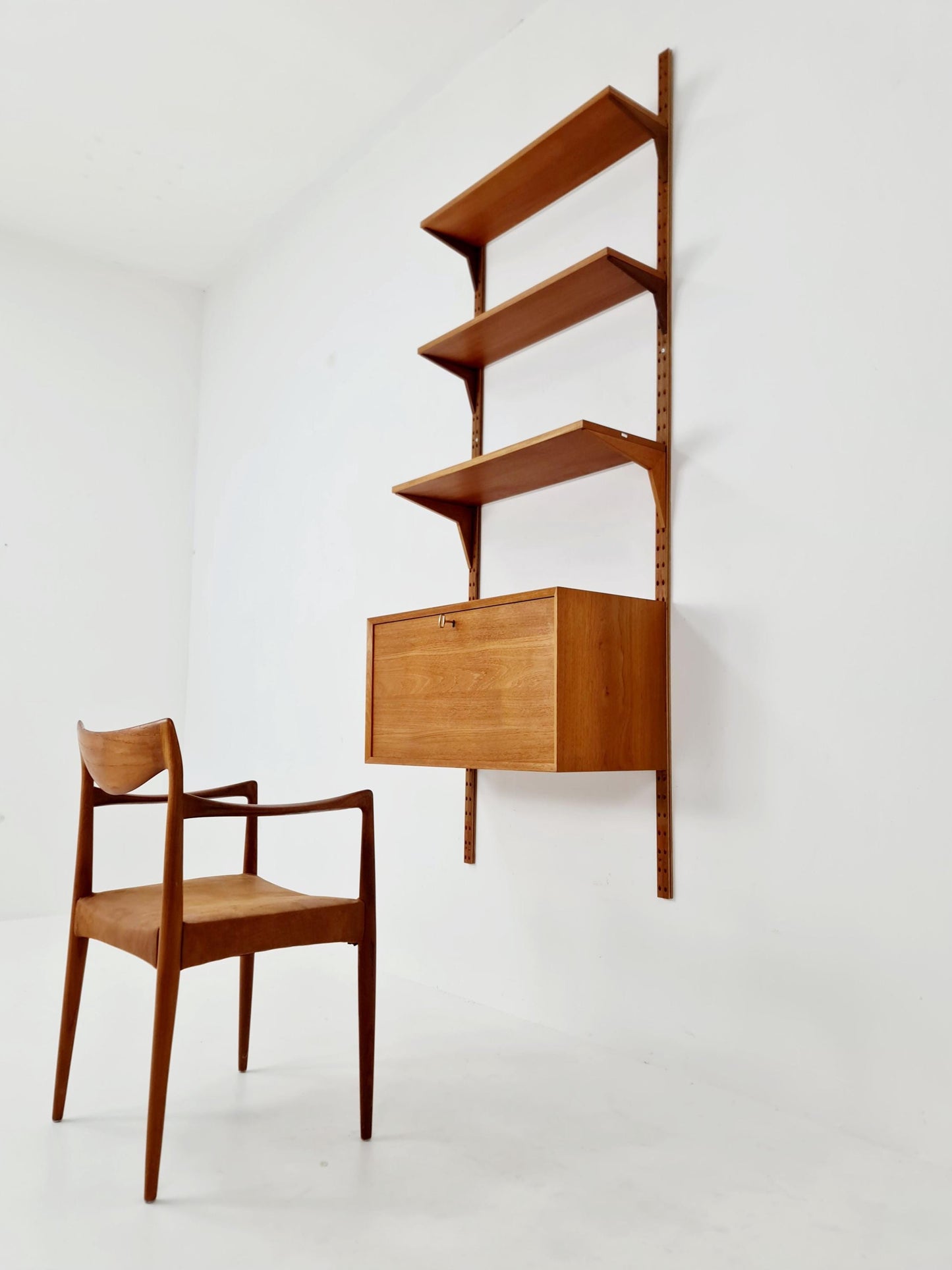 Mid century Single Danish Teak Wall Unit by Poul Cadovius for Cado, Denmark, 1960s