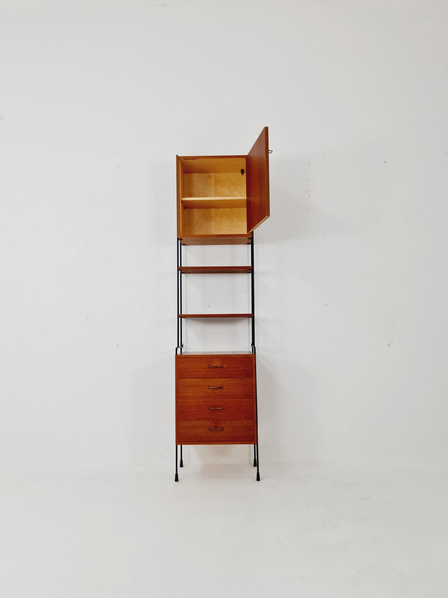 Mid century Teak shelving unit by Hilker for Omnia, Germany 1960s