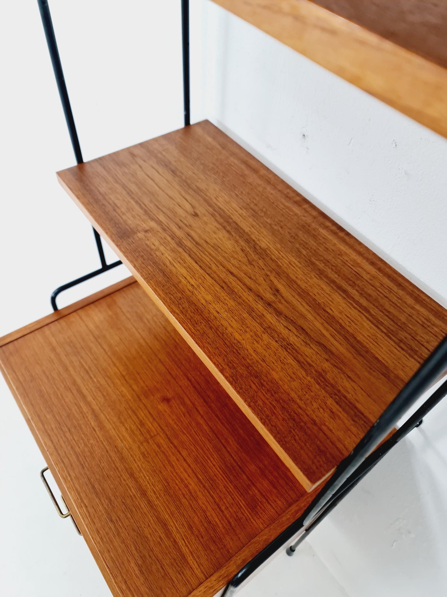 Mid century Teak shelving unit by Hilker for Omnia, Germany 1960s