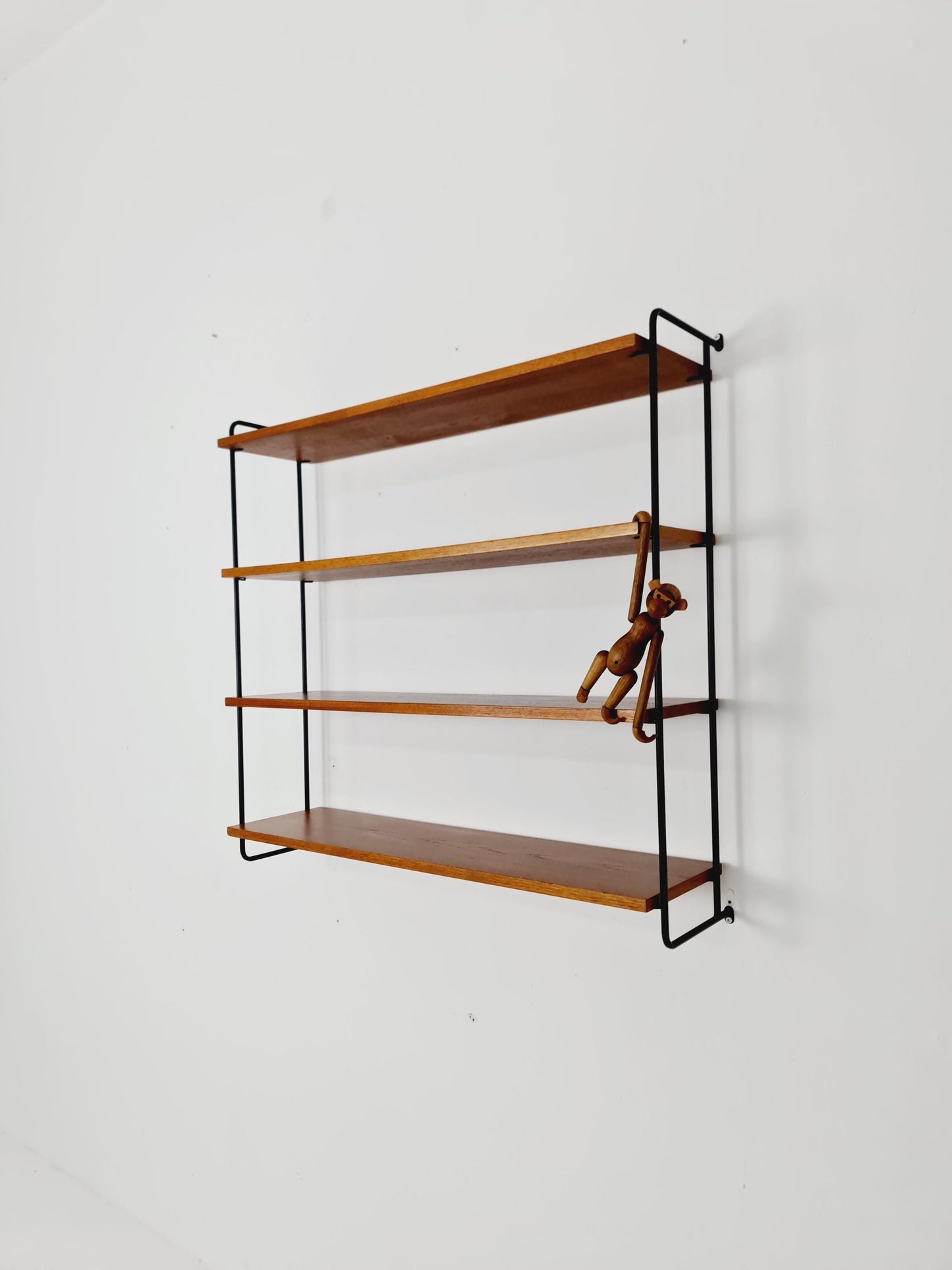 Vintage Omnia Hilker teak bookshelf, shelving system, Germany 1960s