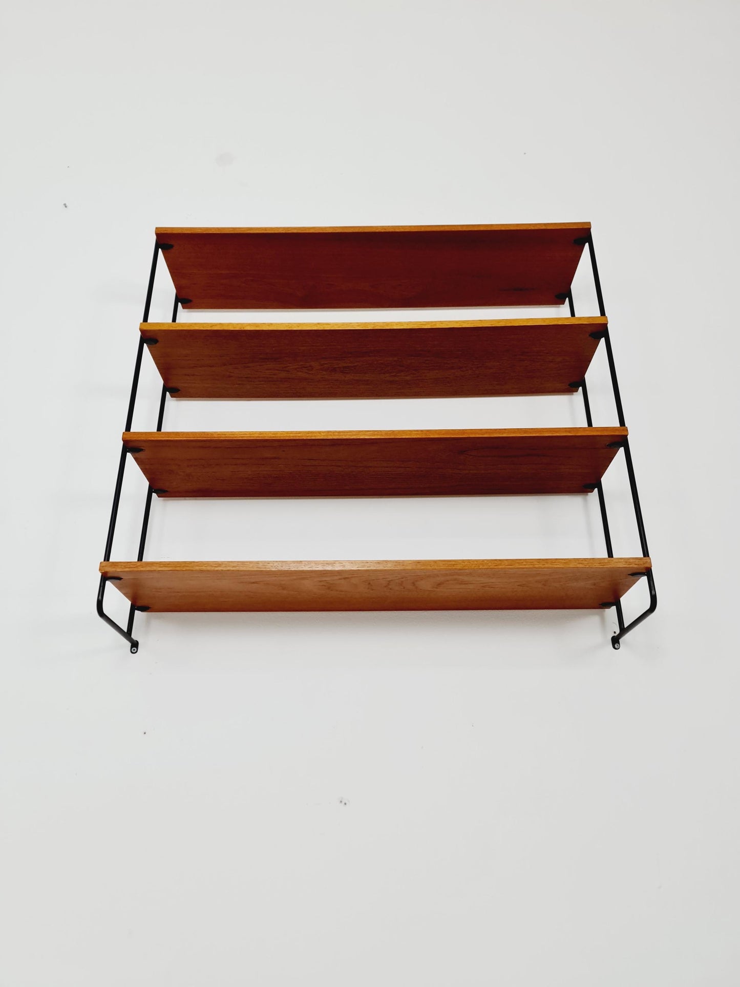 Vintage Omnia Hilker teak bookshelf, shelving system, Germany 1960s