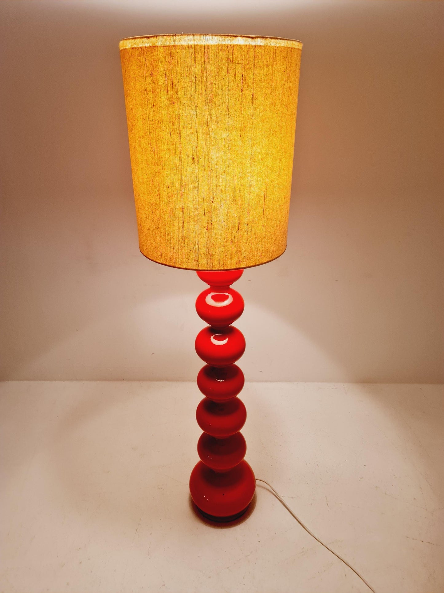 Rare Midcentury Ceramic German floor lamp by Kaiser Leuchten , 1960s
