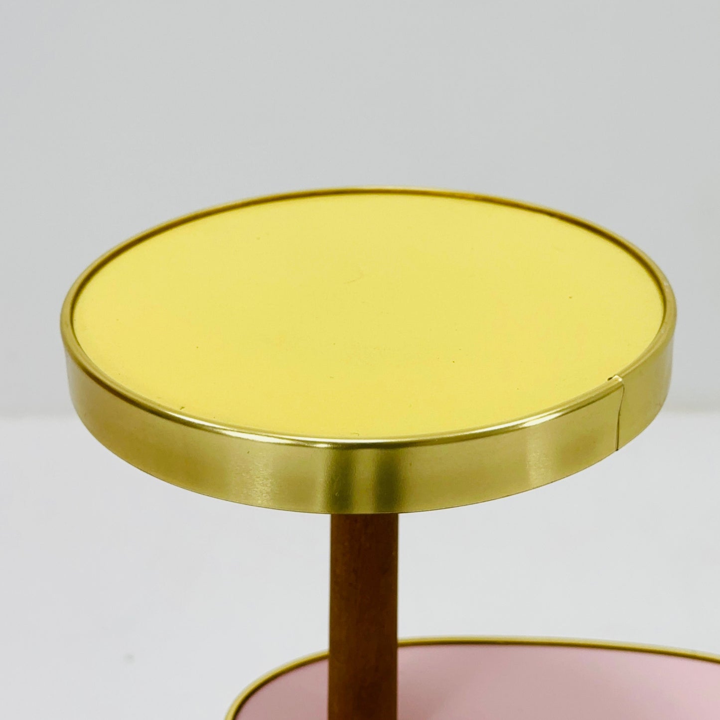 1950s German Plant Stand, Colorful Vintage Mid-Century Minimalist Indoor Plant Stand Side Table Retro flower table
