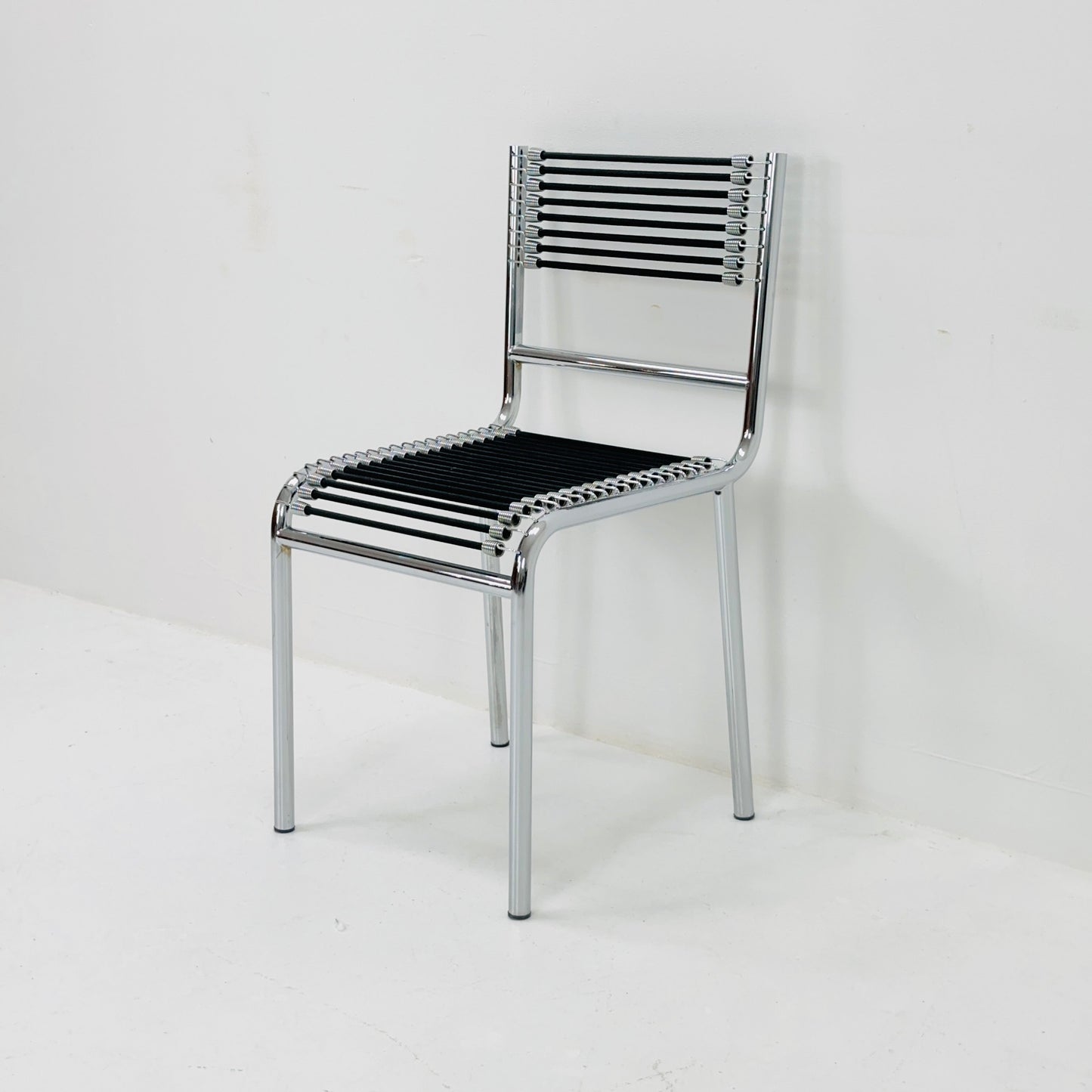Mid century steel René Herbst 'Sandows' Side chair france 1970s