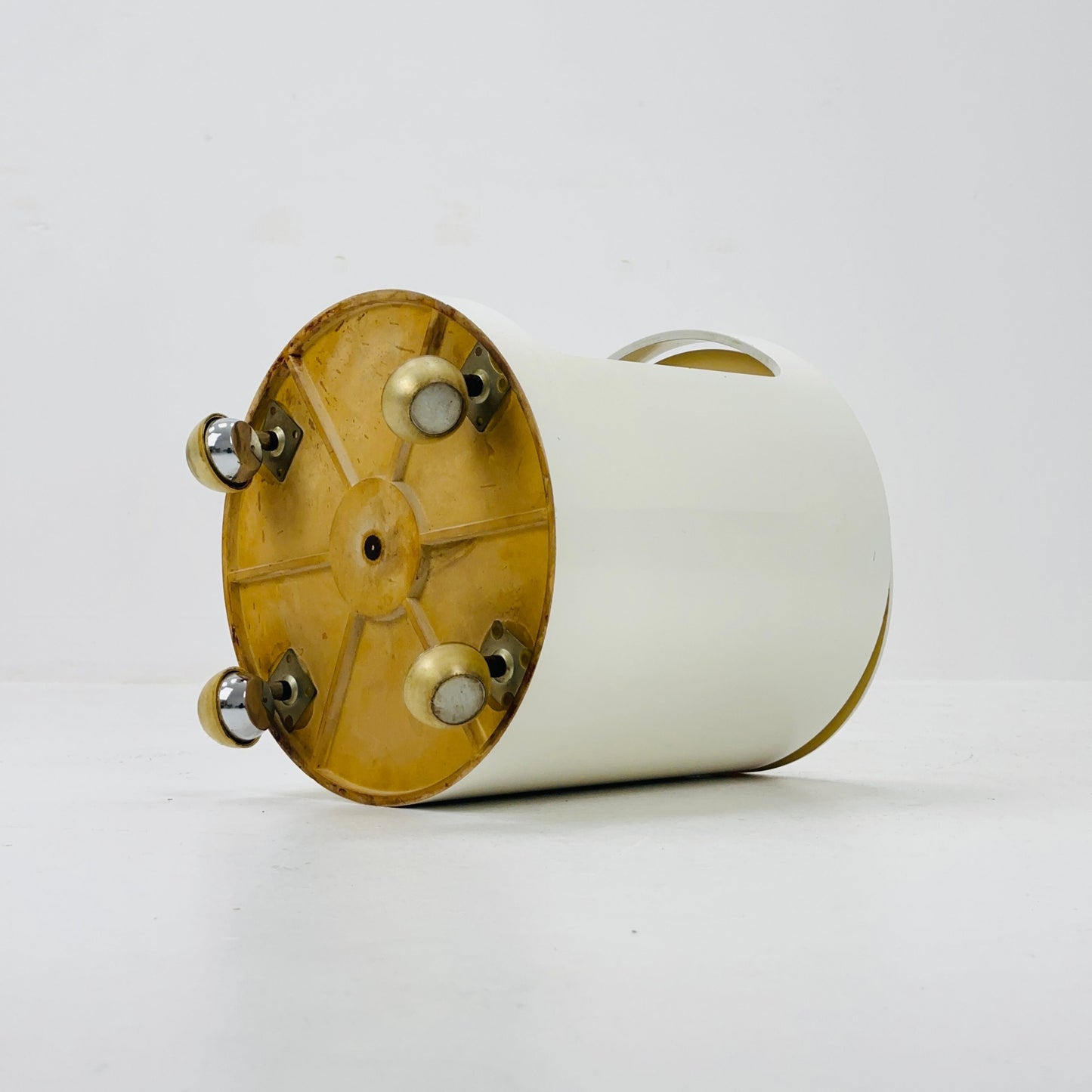 Space Age Side Table "Luna" with rolls Top by Opal, Germany 1970s