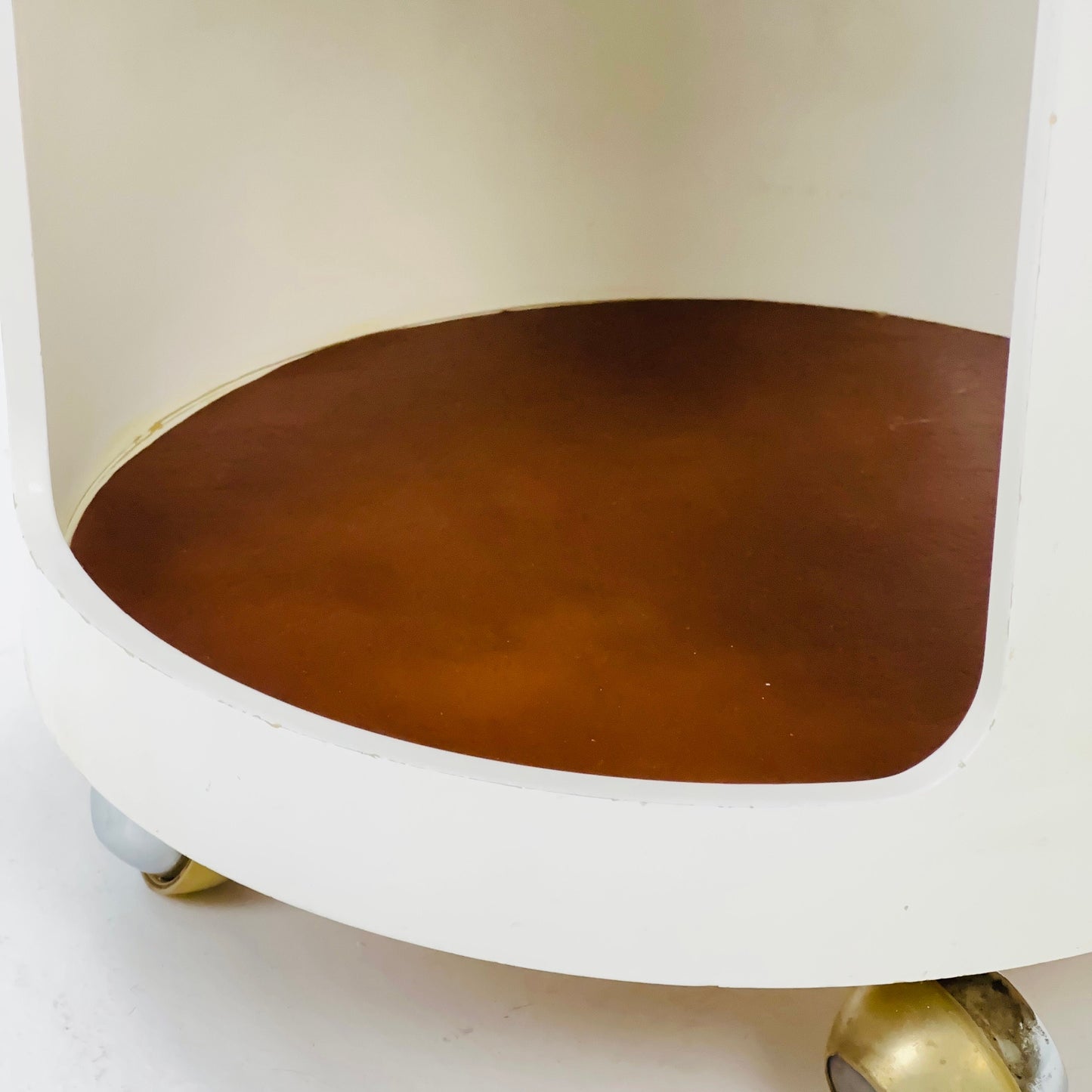 Space Age Side Table "Luna" with rolls Top by Opal, Germany 1970s