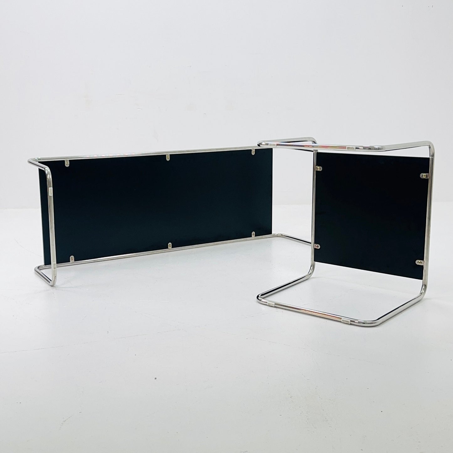 Mid century Design Laccio coffee - end table set by Marcel Breuer