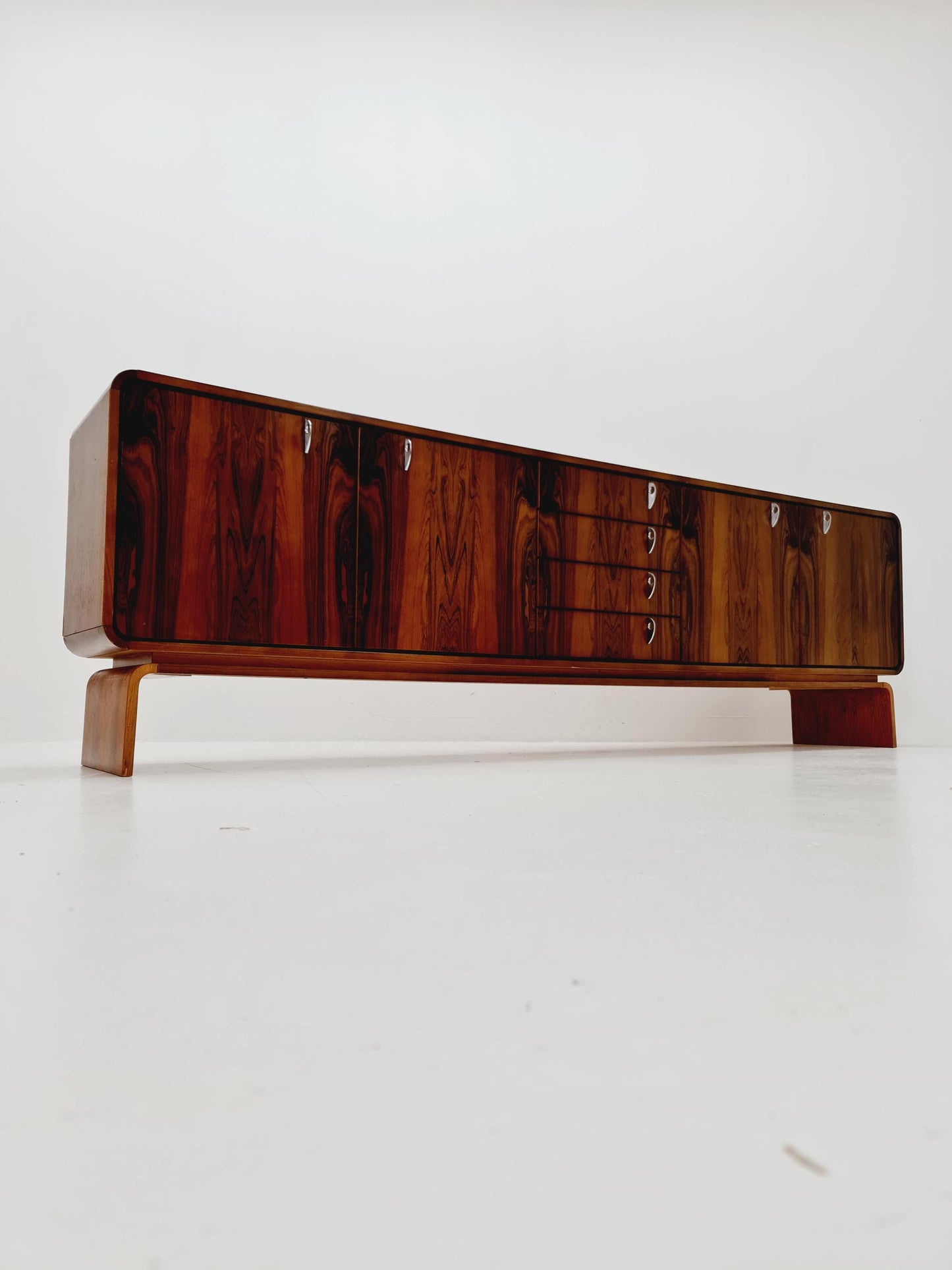 Rare Mid Century Modern German Rosewwod Sideboard, 1960s