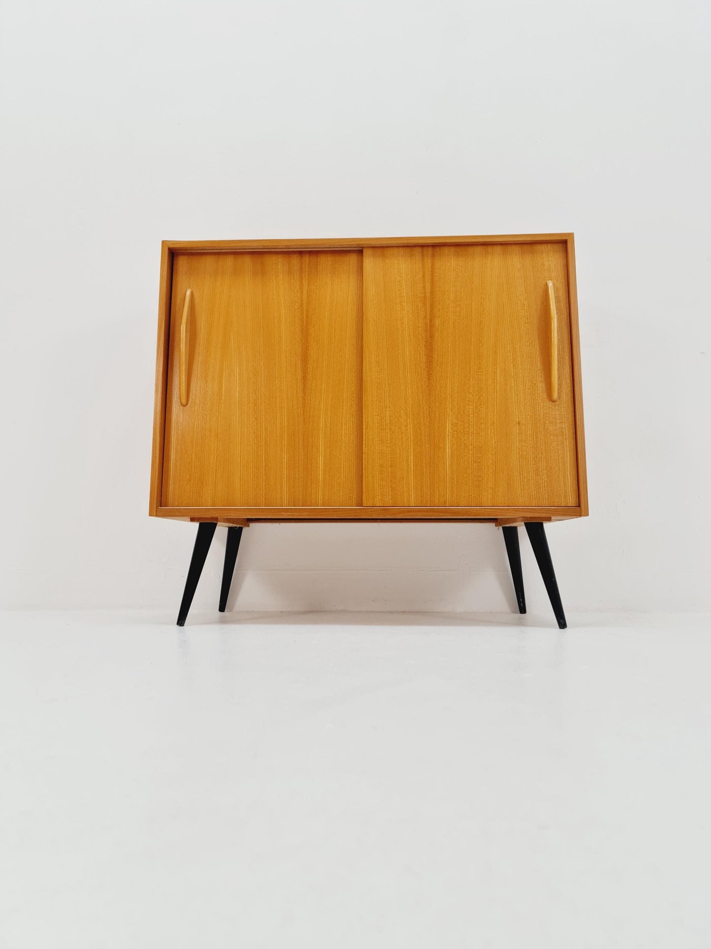 Mid century German hallway Ash shoes cabinet By Verlaux 1960s