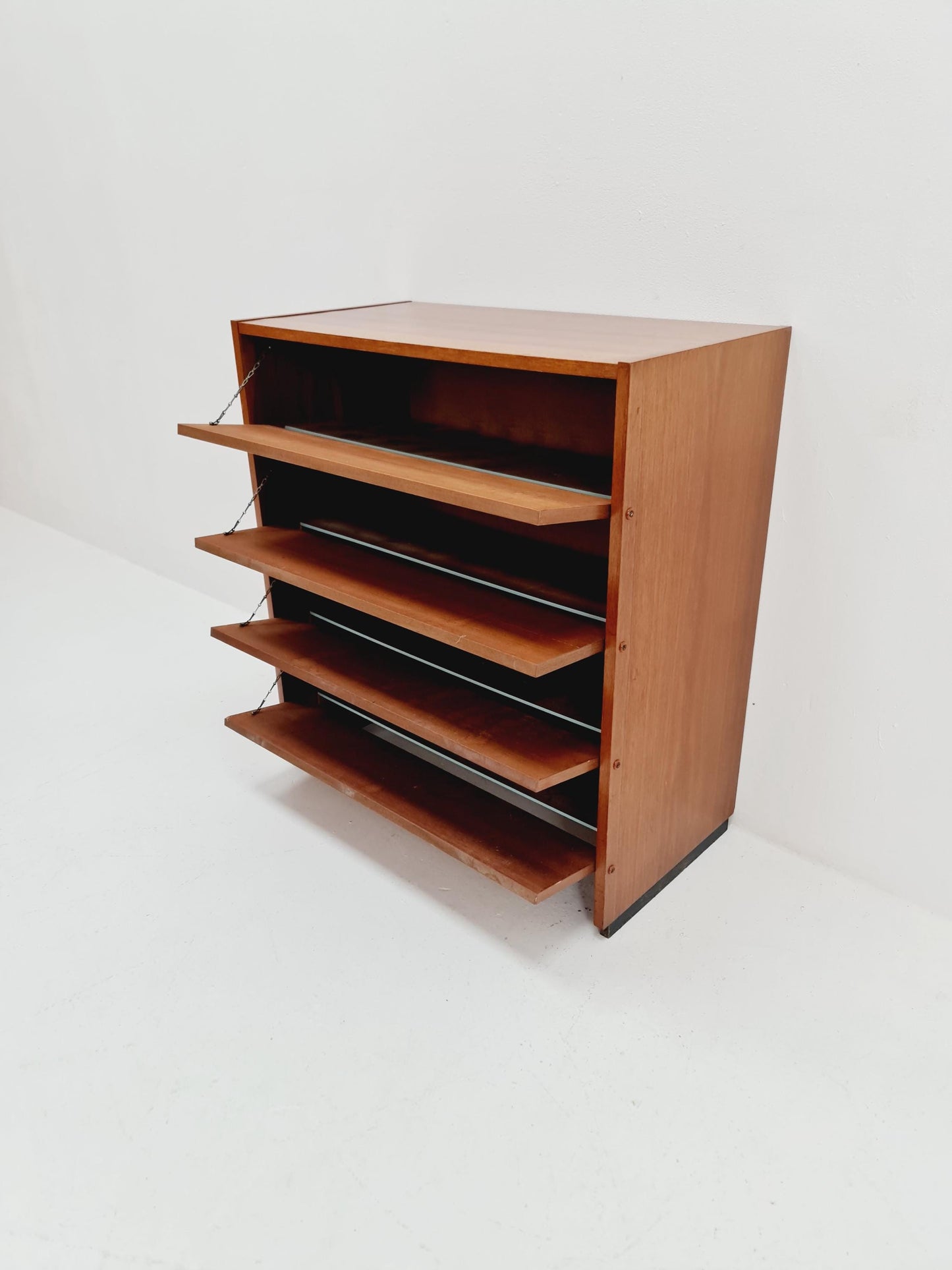 Mid century German hallway cabinet, shoes drawer / 4 drawers cabinet, 1960s