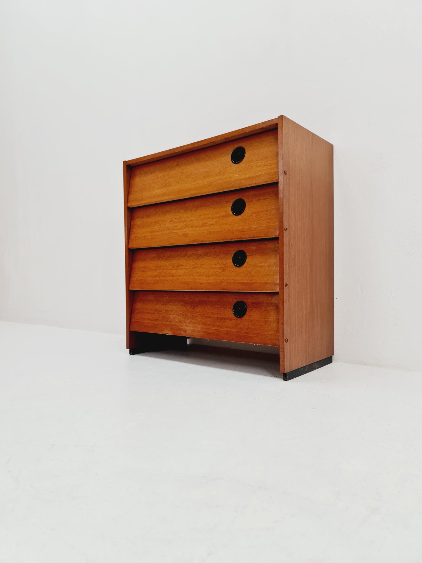 Mid century German hallway cabinet, shoes drawer / 4 drawers cabinet, 1960s