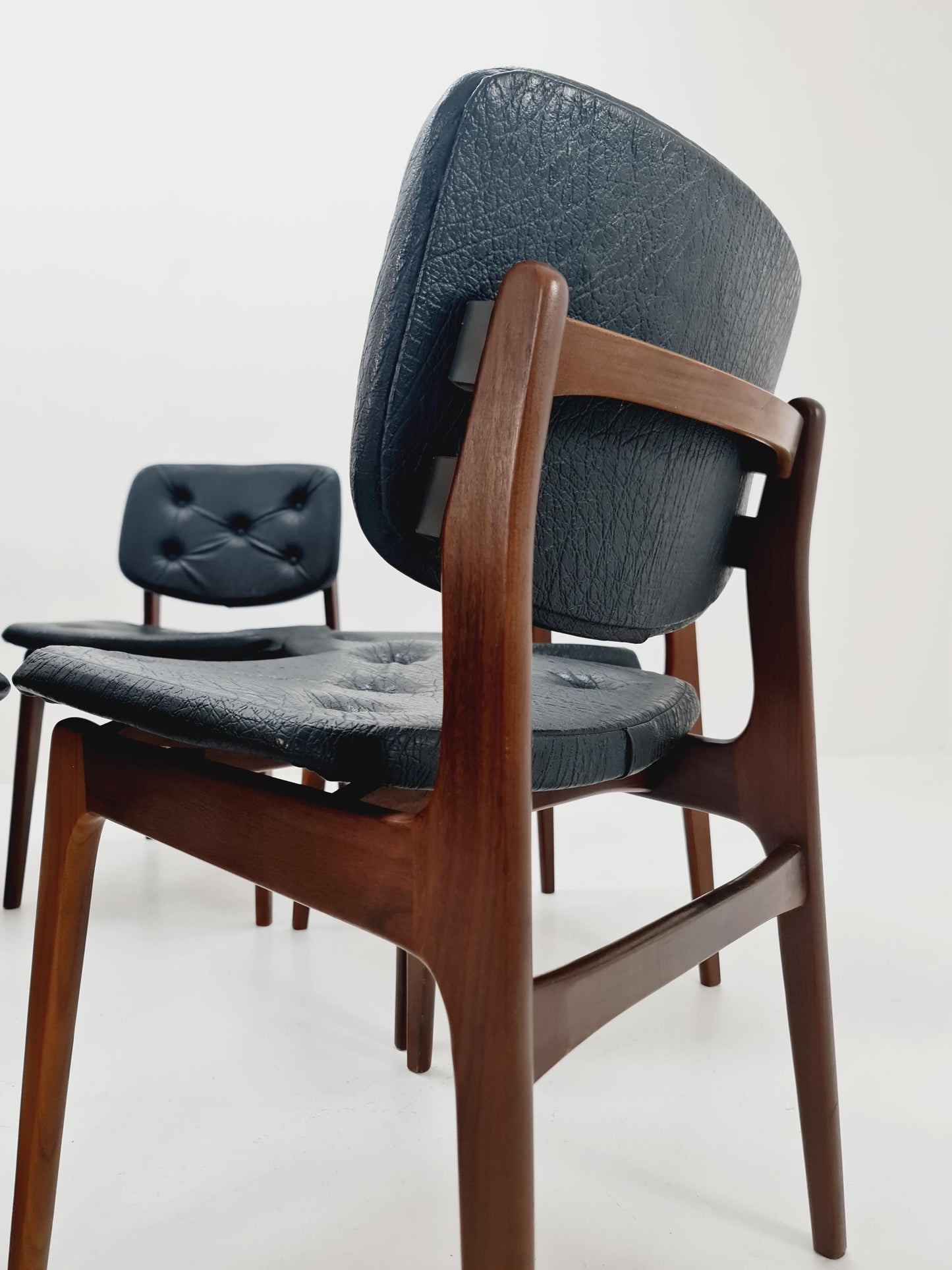 Danish teak dining chairs 1960s, set of 6
