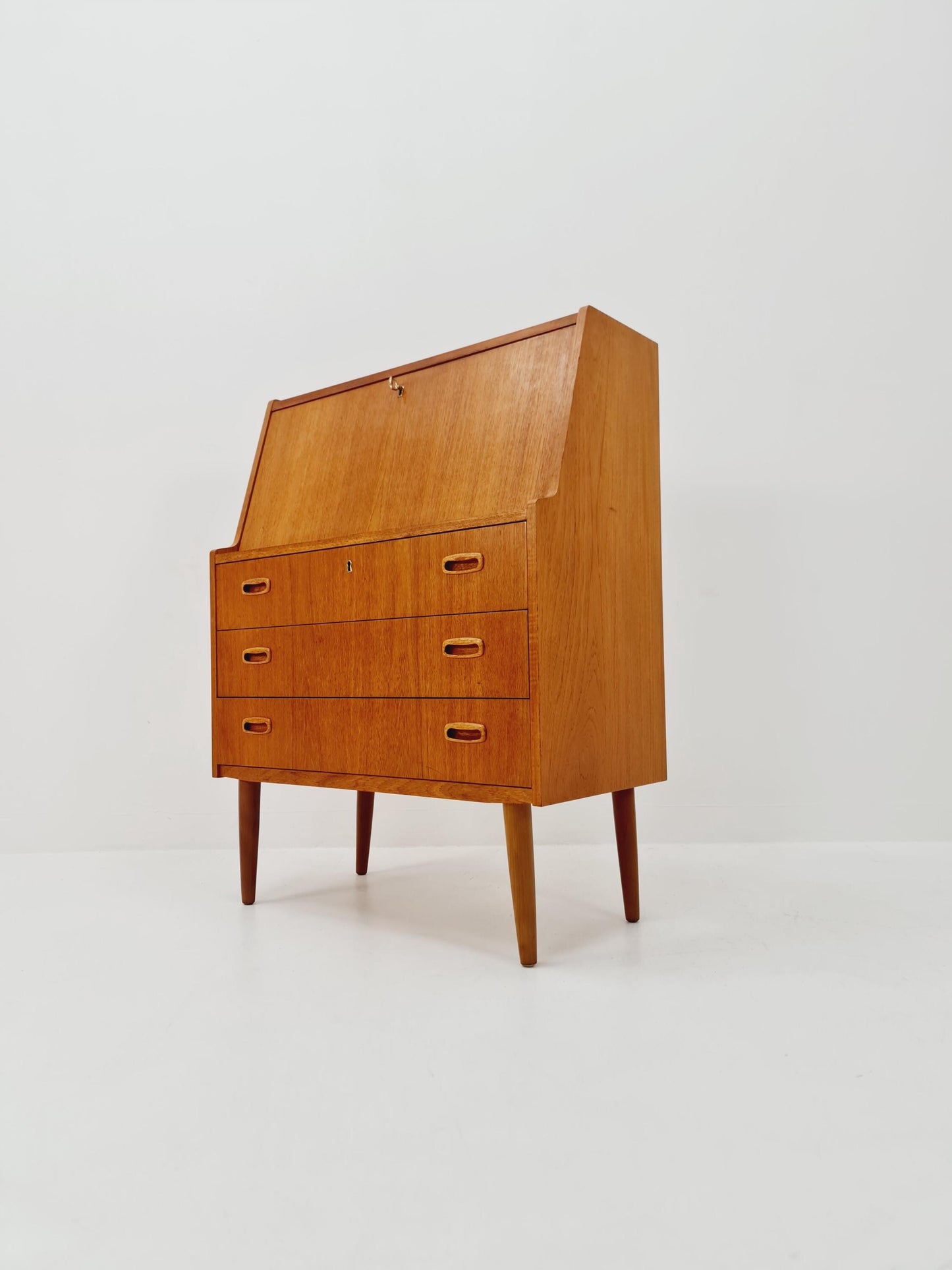 Midcentury Danish vintage teak secretary 1960s