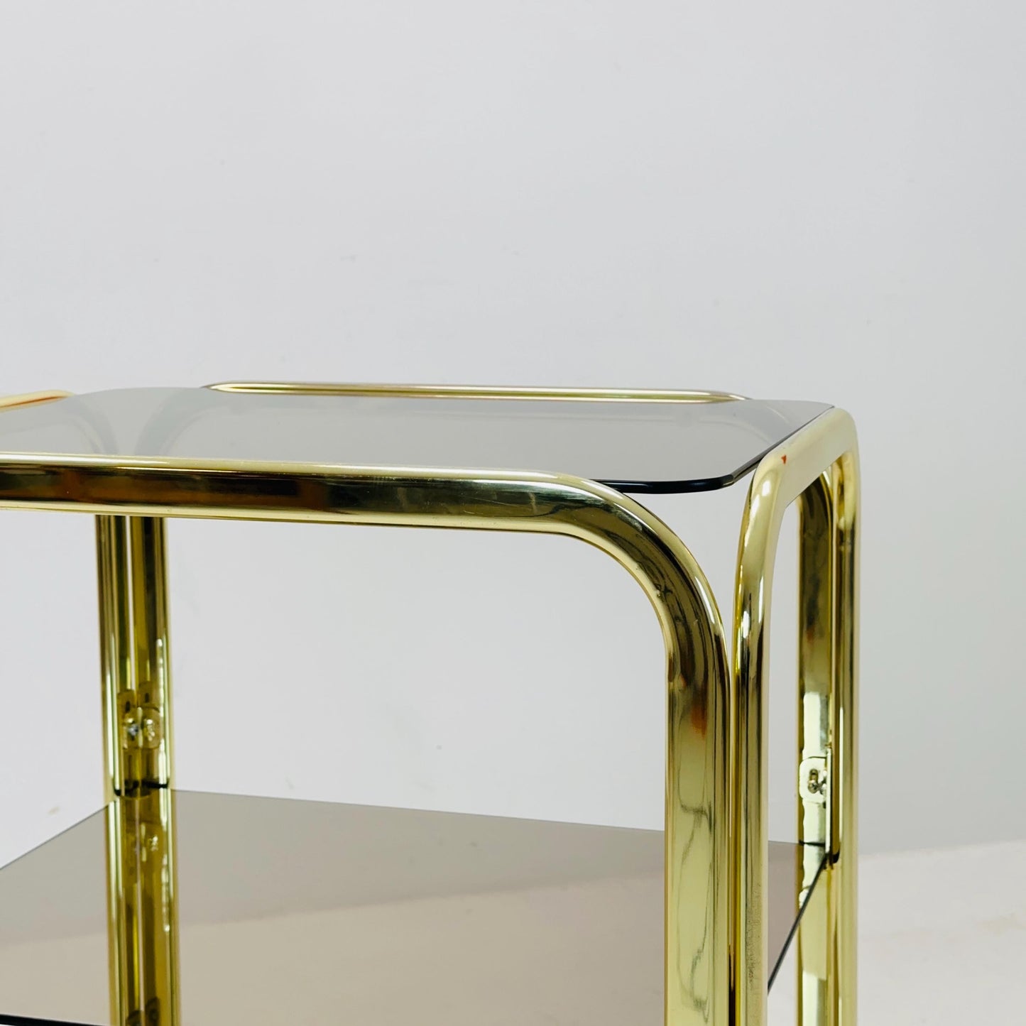 Mid century Italian Hollywood Regency side table 1980s