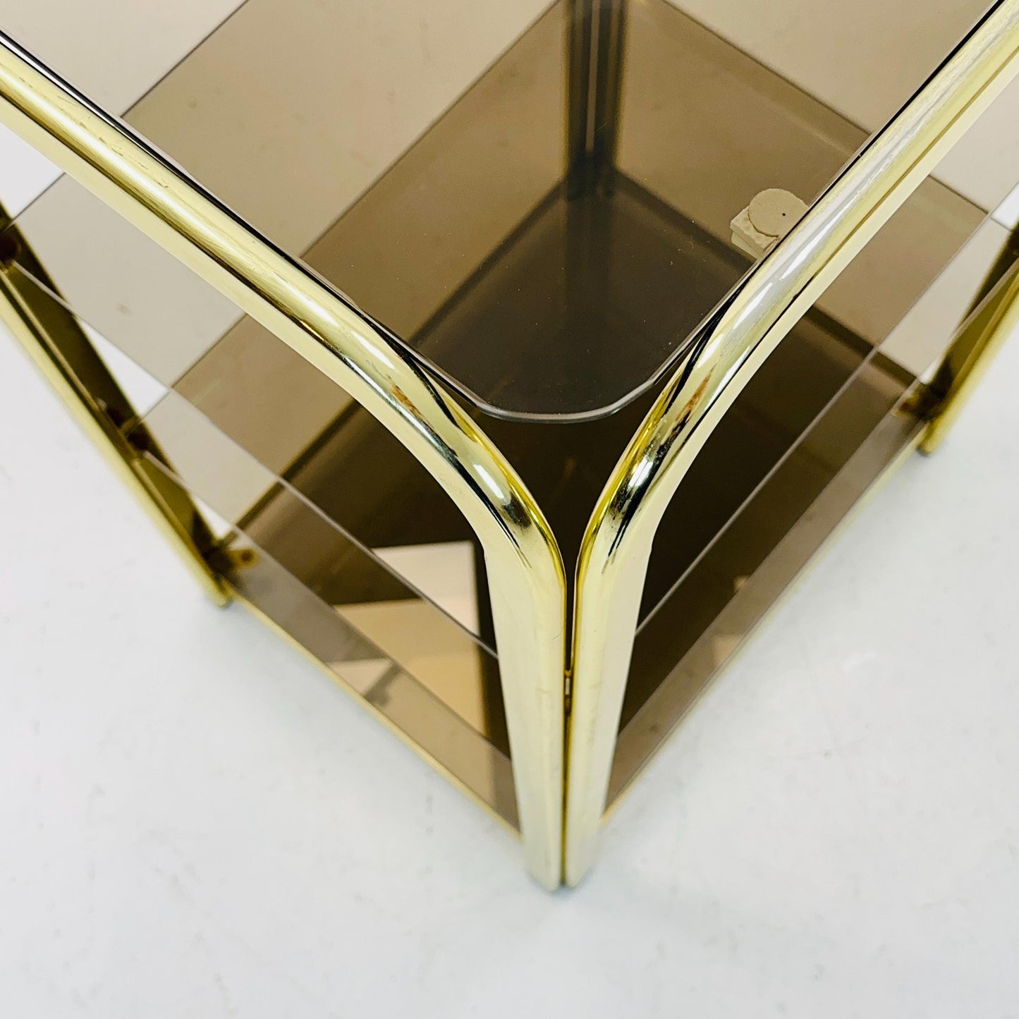 Mid century Italian Hollywood Regency side table 1980s